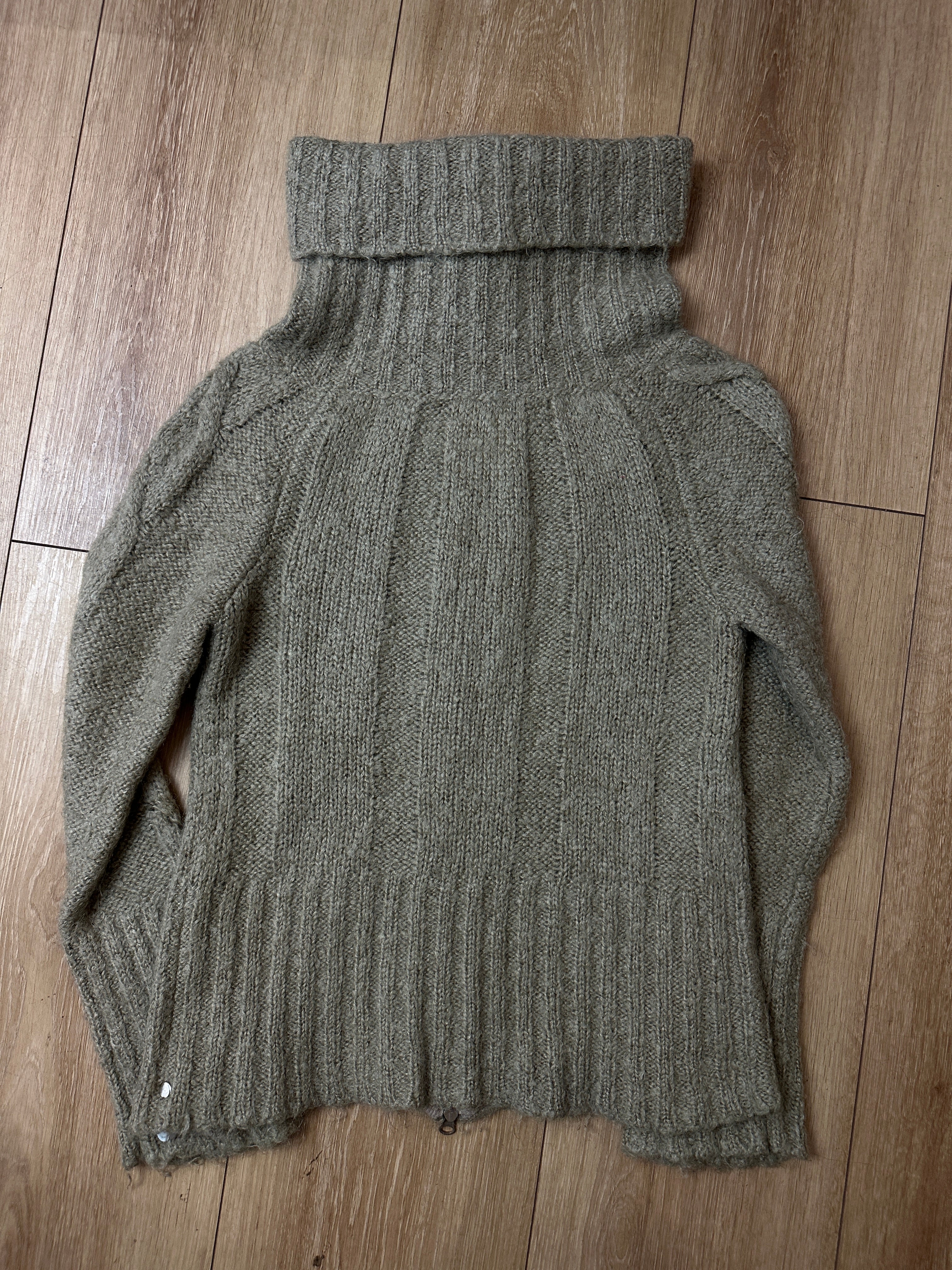 Ein Knit Zipper von Gas mit hohem Kragen Vintage Y2K 