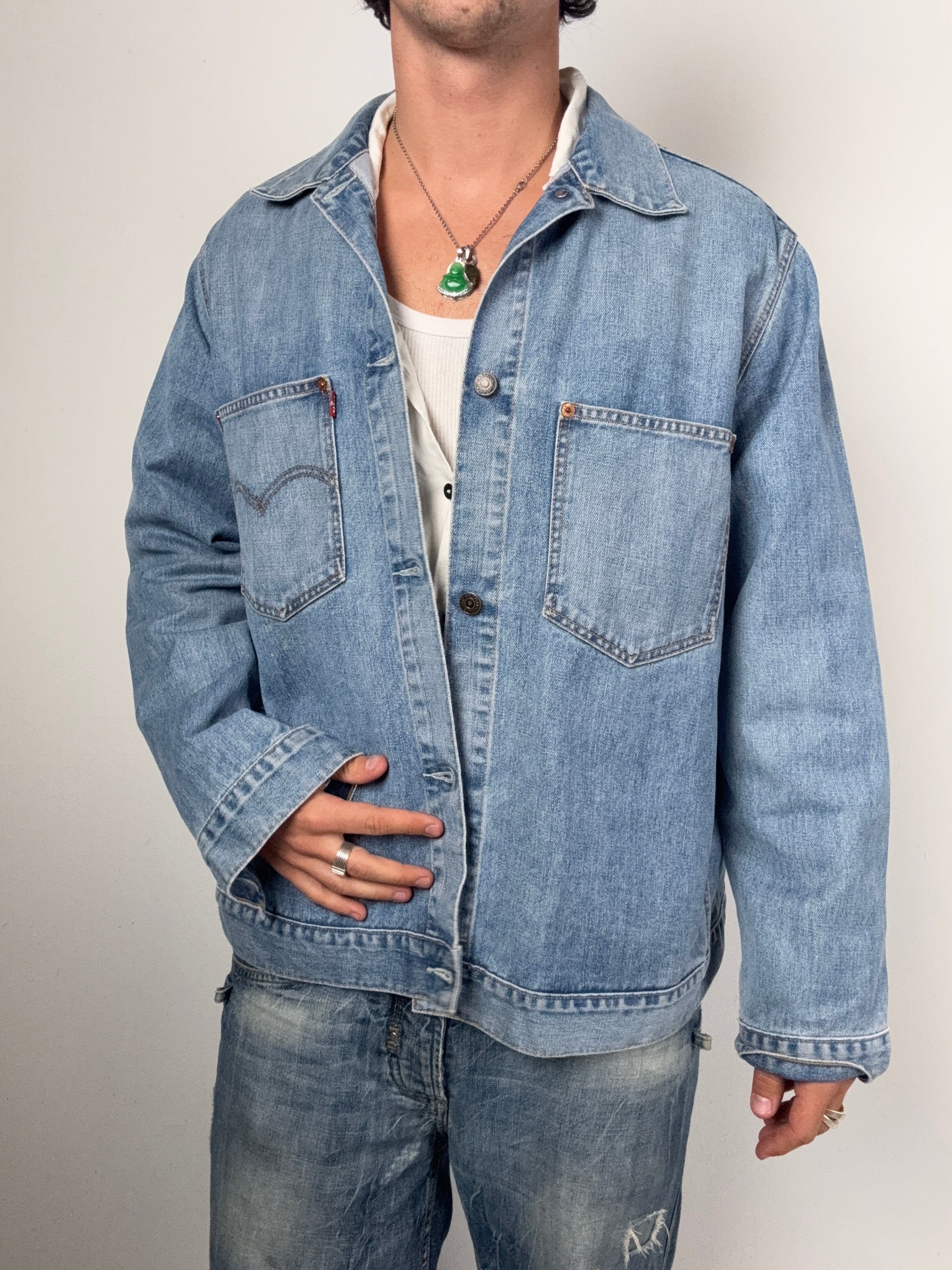 Vintage Levis Light Blue Denim Jacket XL