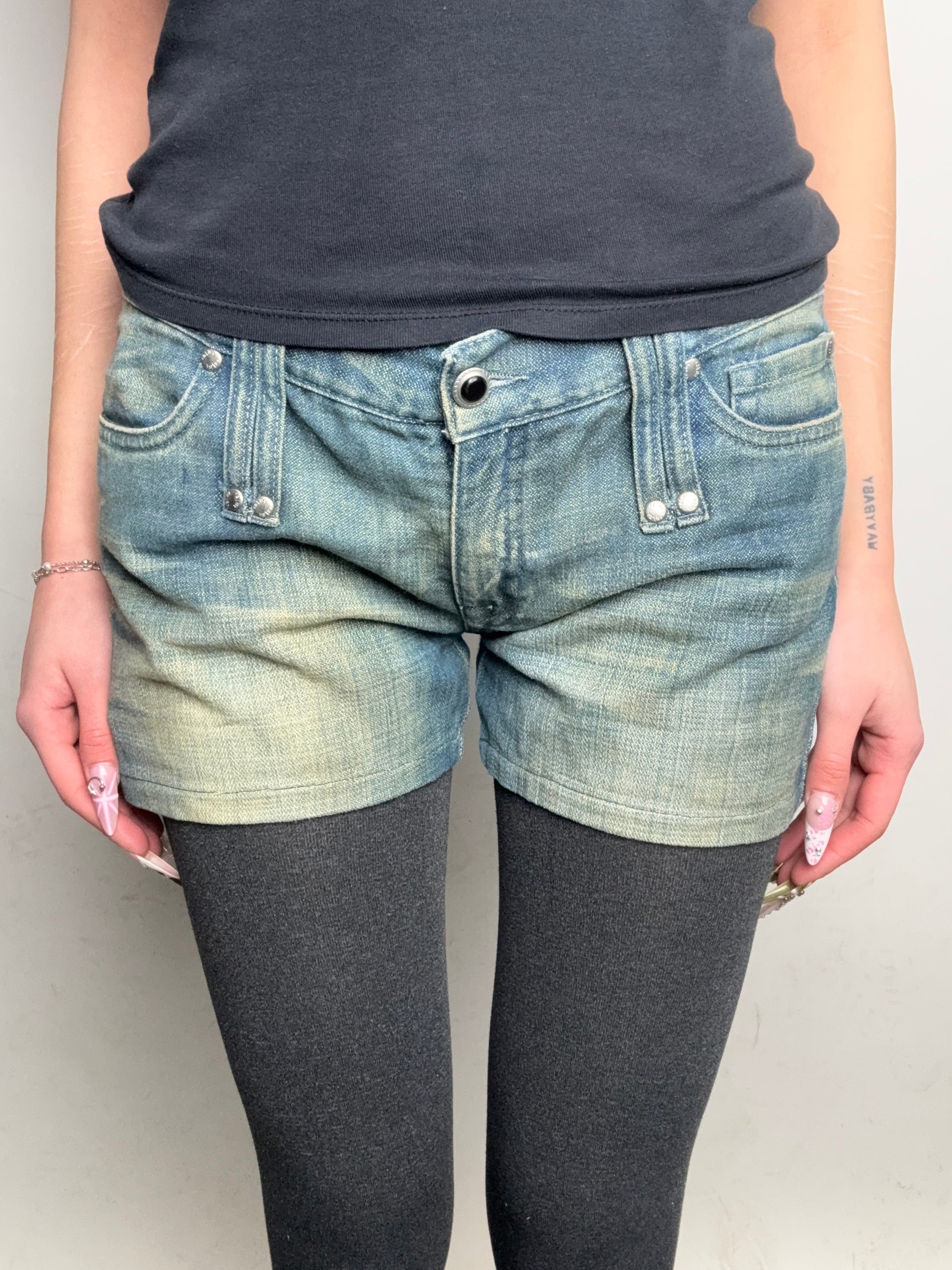 Vintage Ab/Soul Washed Denim Hot Pants L