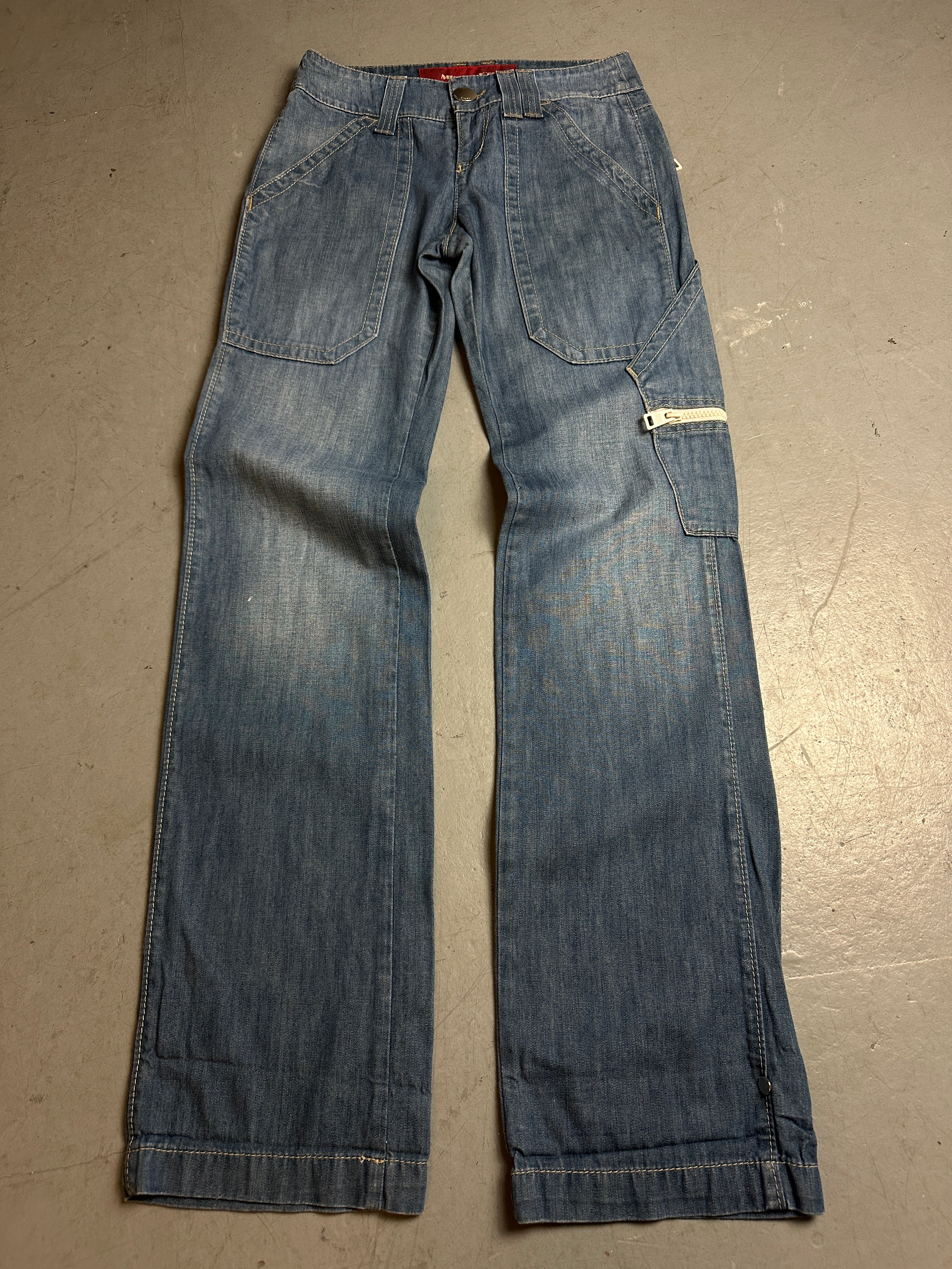 Produktbild von einer Vintage Miss Sixty White Zipper Denim von vorne