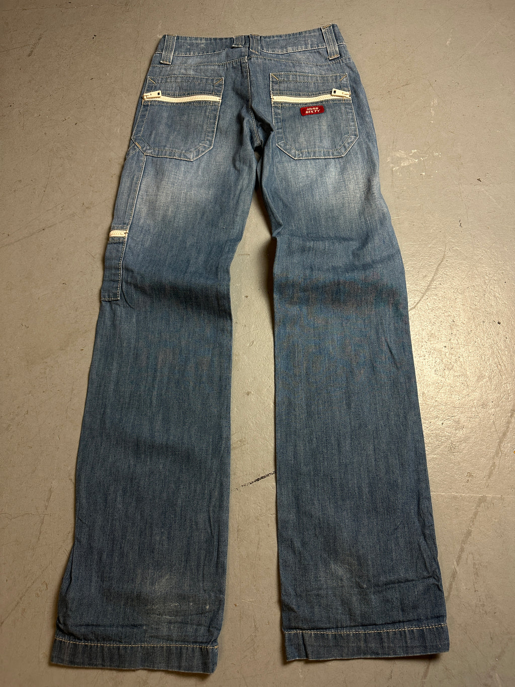 Produktbild von einer Vintage Miss Sixty White Zipper Denim von hinten