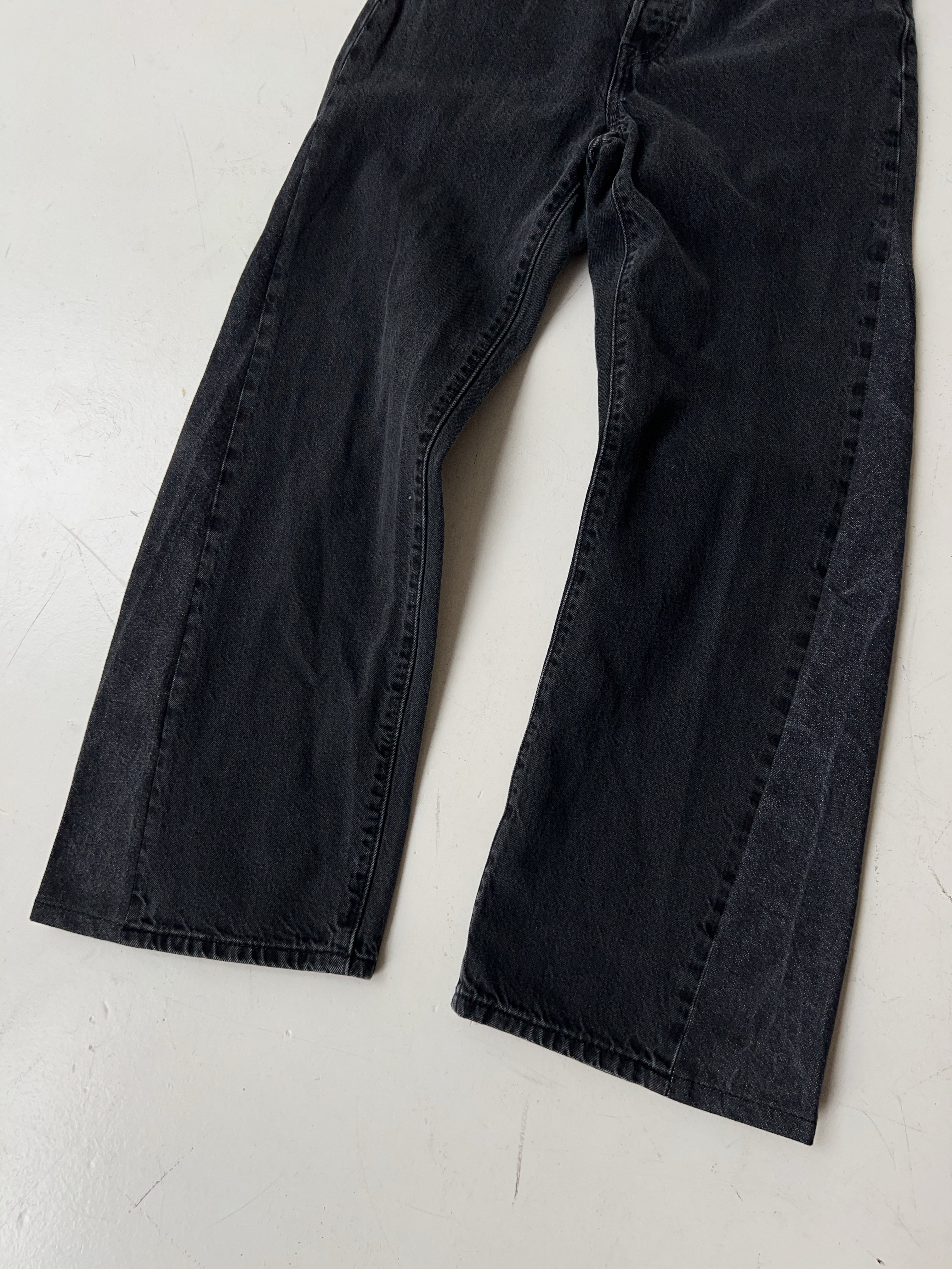 Vintage Levi's 501 Black Reworked Bootcut Jeans (S)