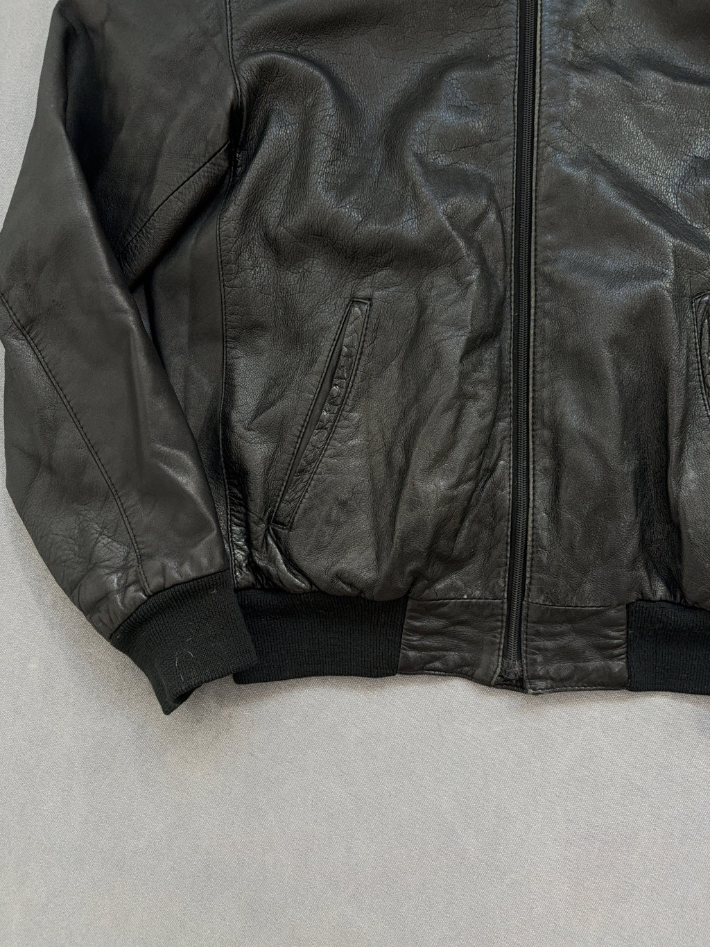 Vintage Nappa Di Montone Leder Jacke (L)