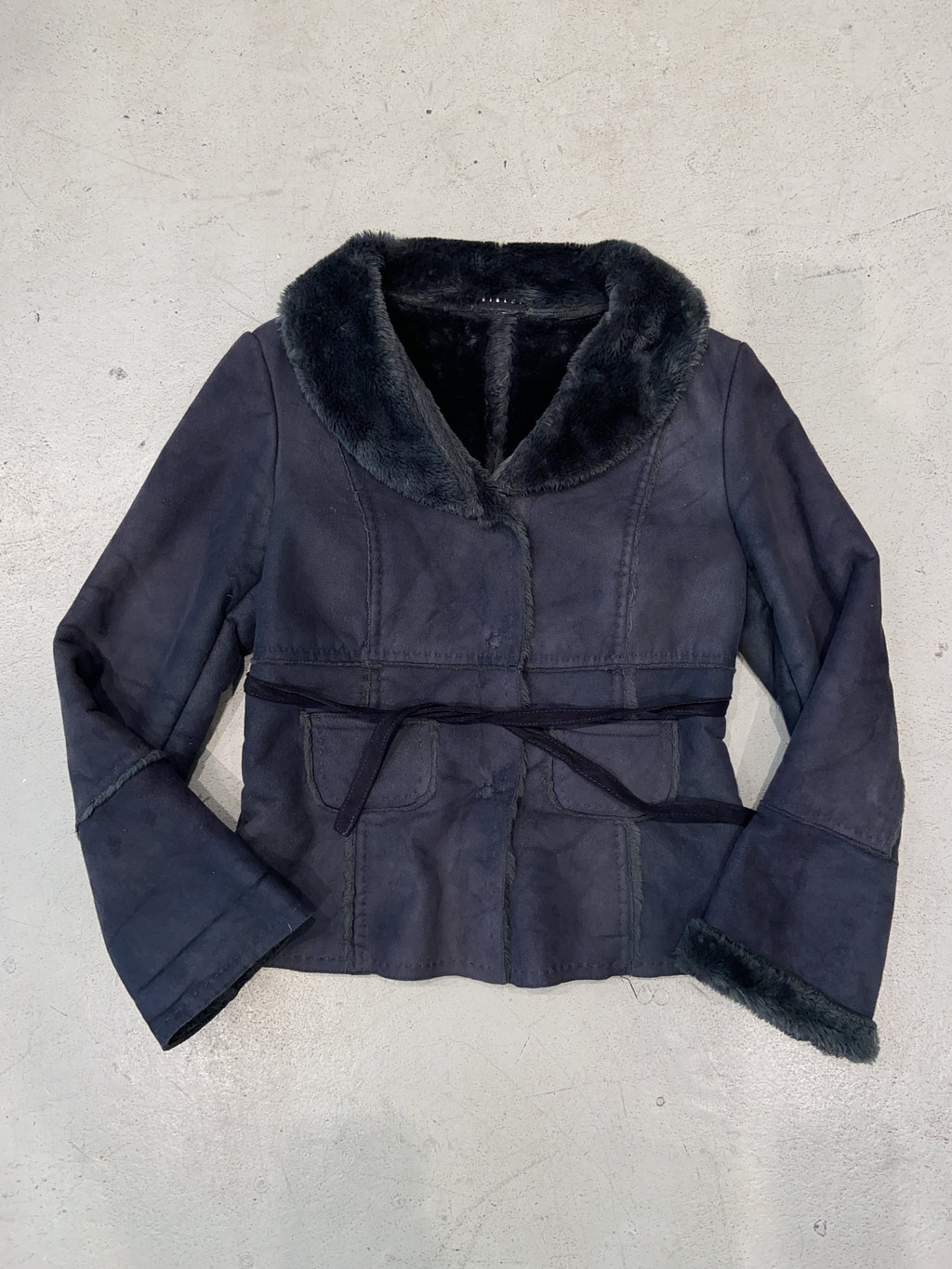 Vintage Sisley Faux Sherling Jacke (S)