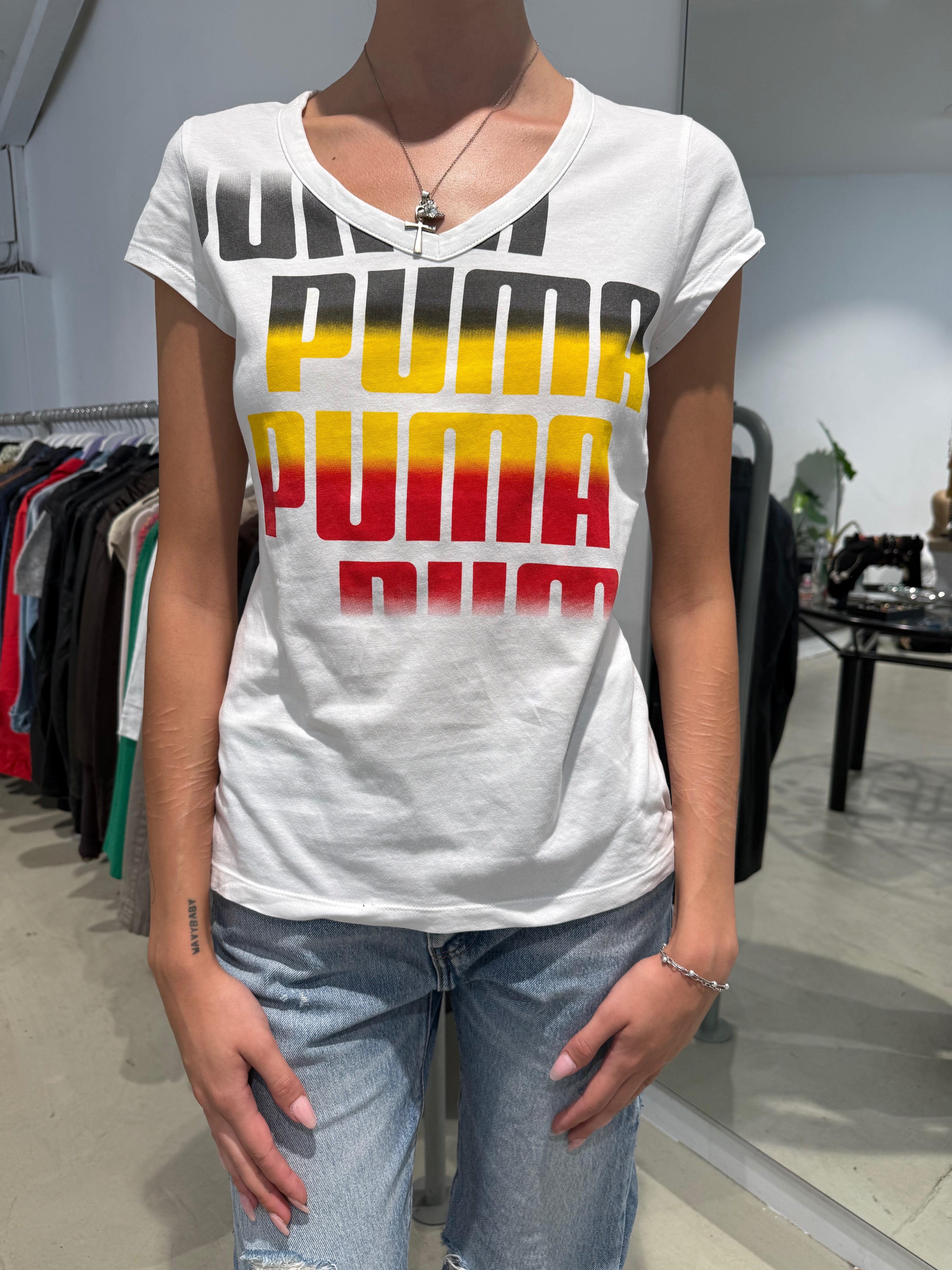 Vintage Puma Graphic T-Shirt (L)