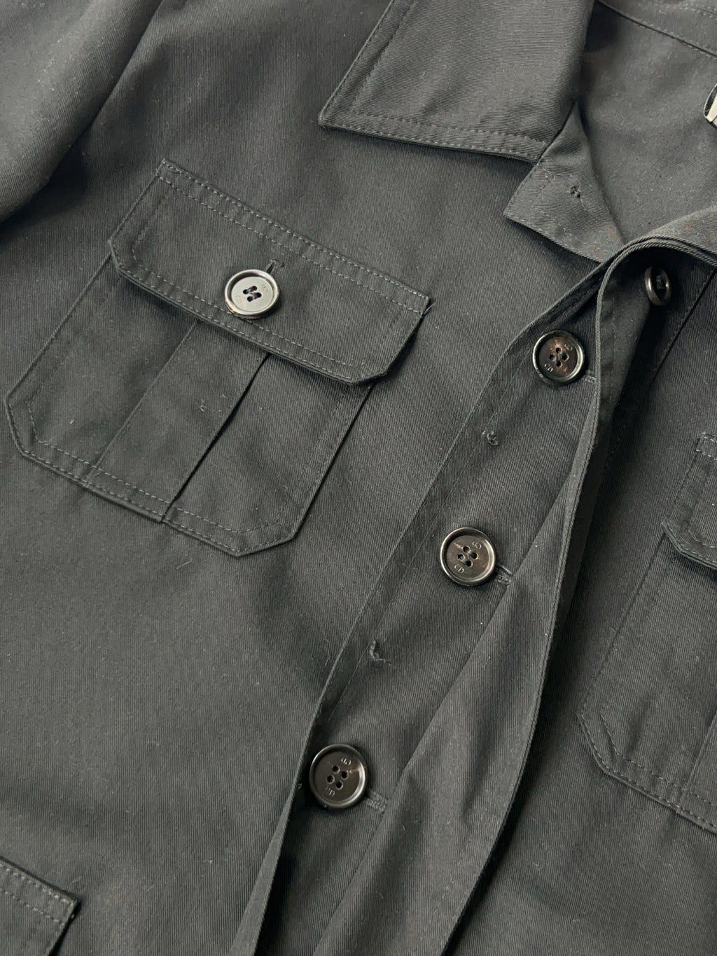 Vintage Christian Dior Black Officer Jacke (M)
