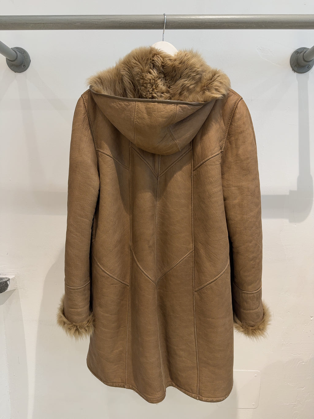 Vintage Faux Fur Brauner Mantel (XL)