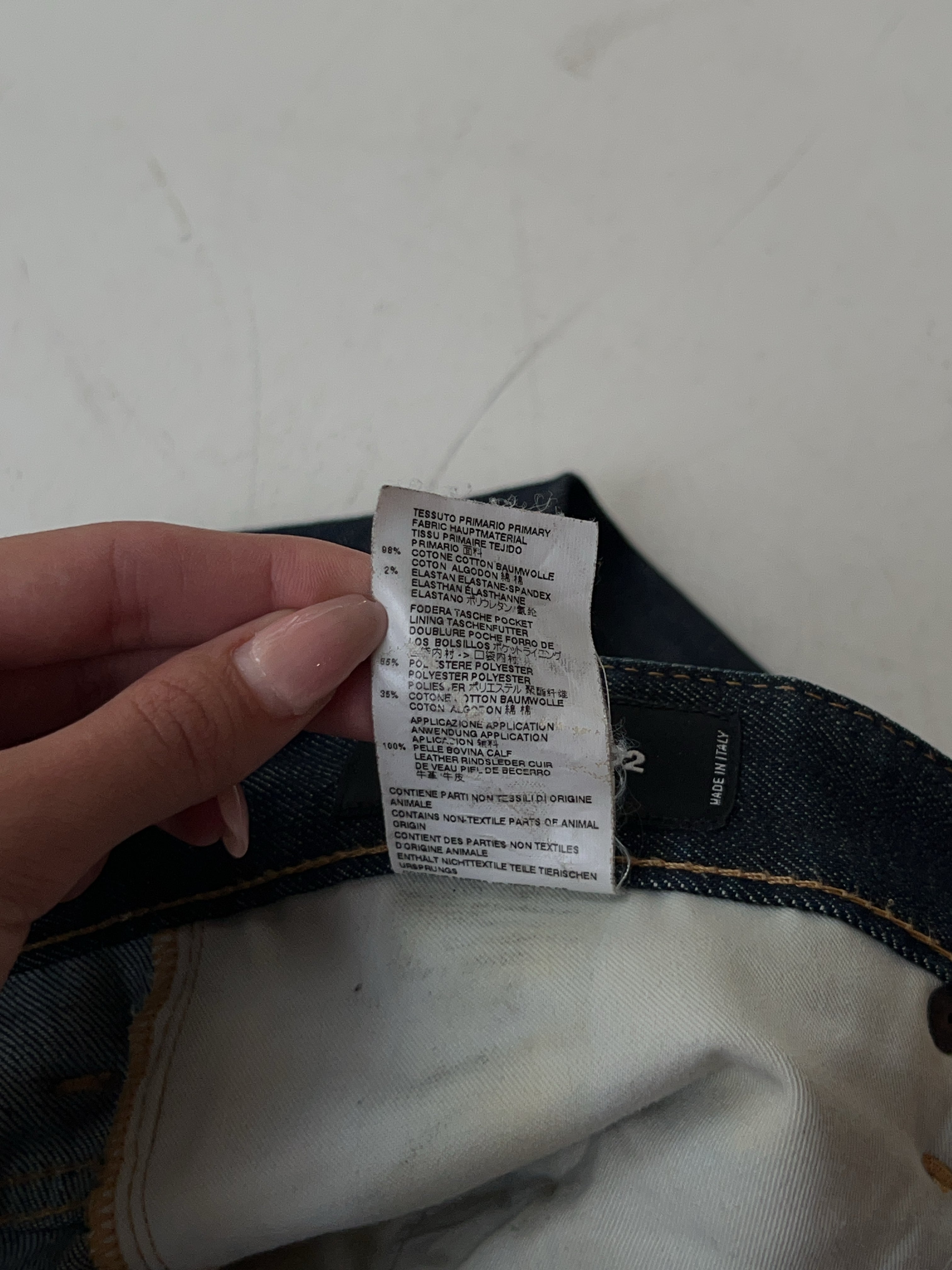 Vintage Dsquared2 Straight Leg Jeans (L)