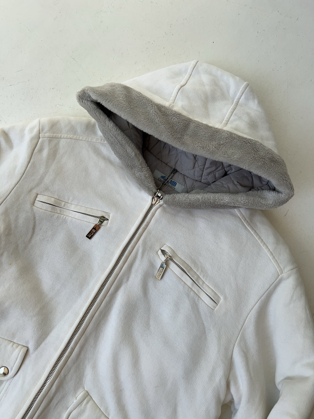 Vintage 4US Y2K Fur Jacke (L)