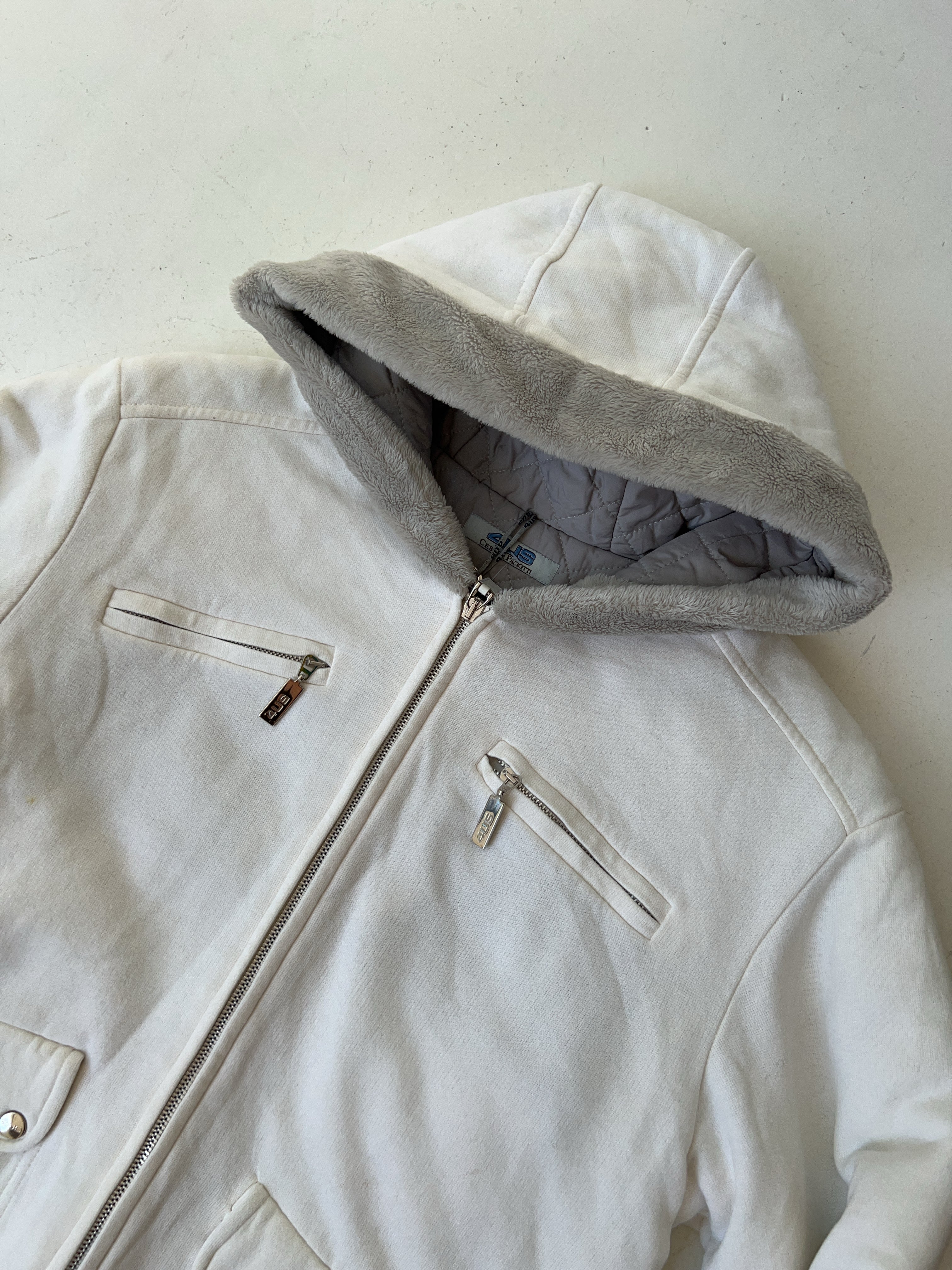 Vintage 4US Y2K Fur Jacke (L)