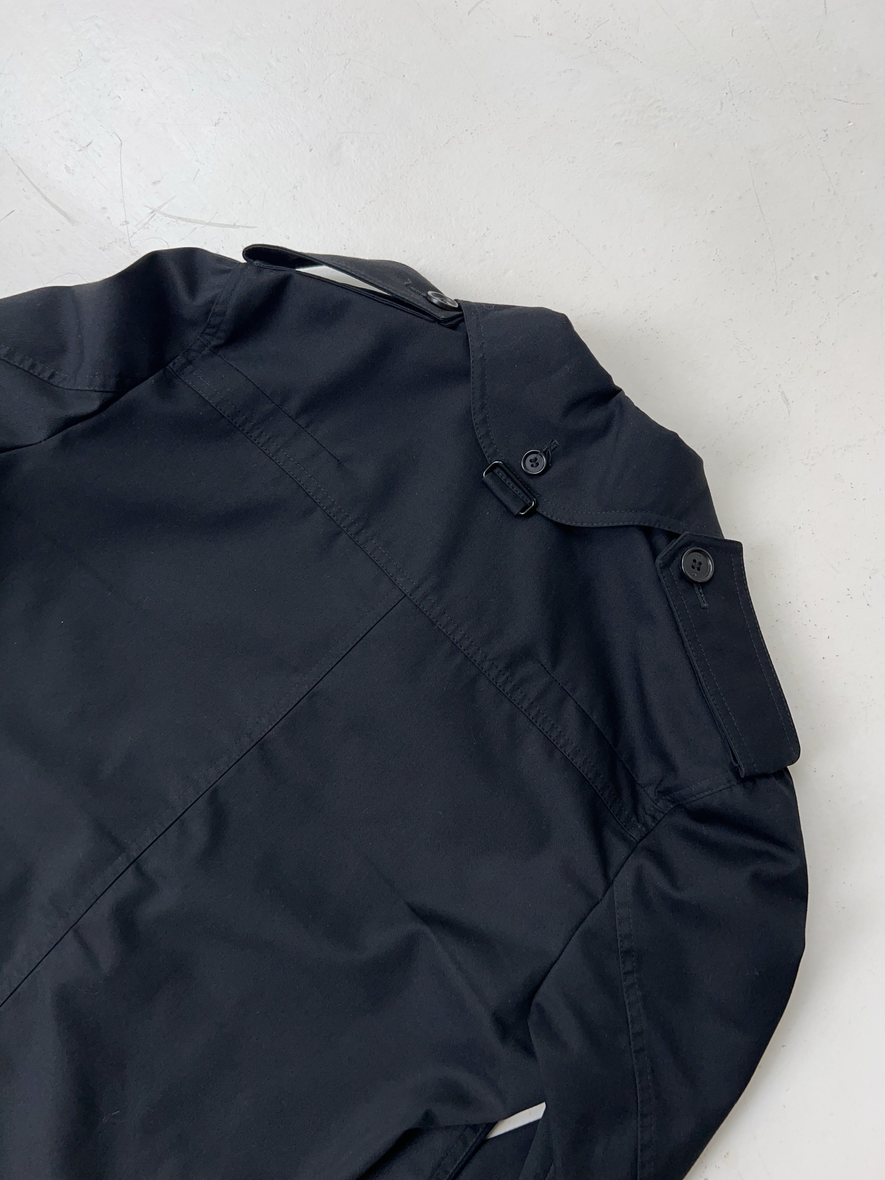 Vintage Christian Dior Black Officer Jacke (M)