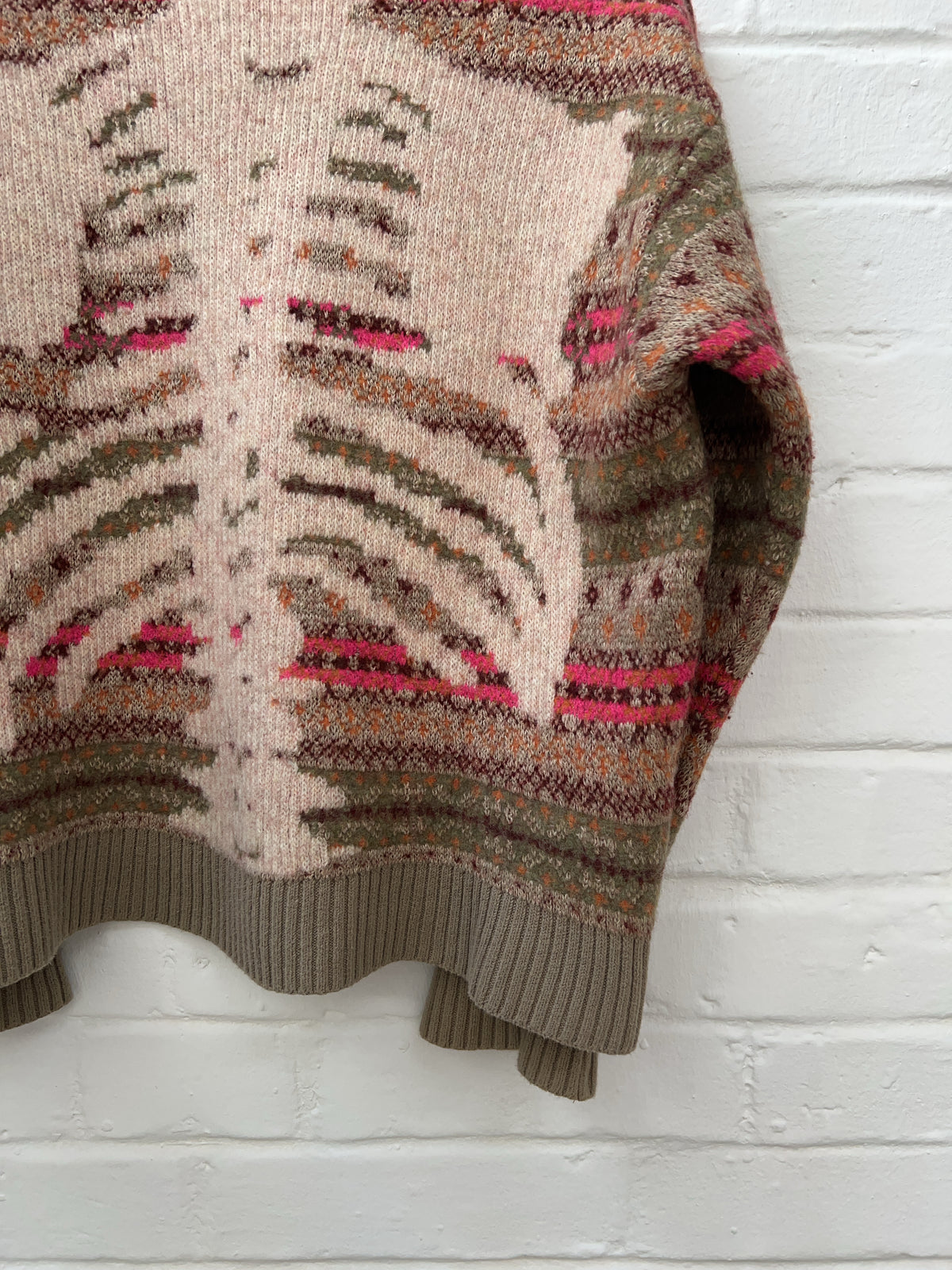 Kapital 7G Wool Bone Sweater (S) Designer Strick Pullover Vintage Store Still Thrifting