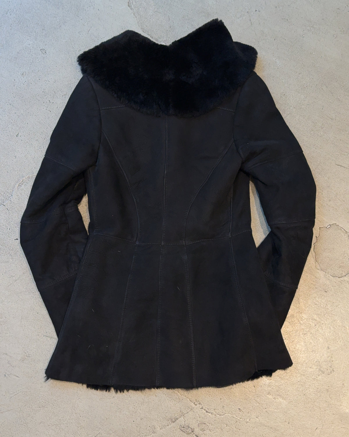Vintage Schwarzer Mantel (M)