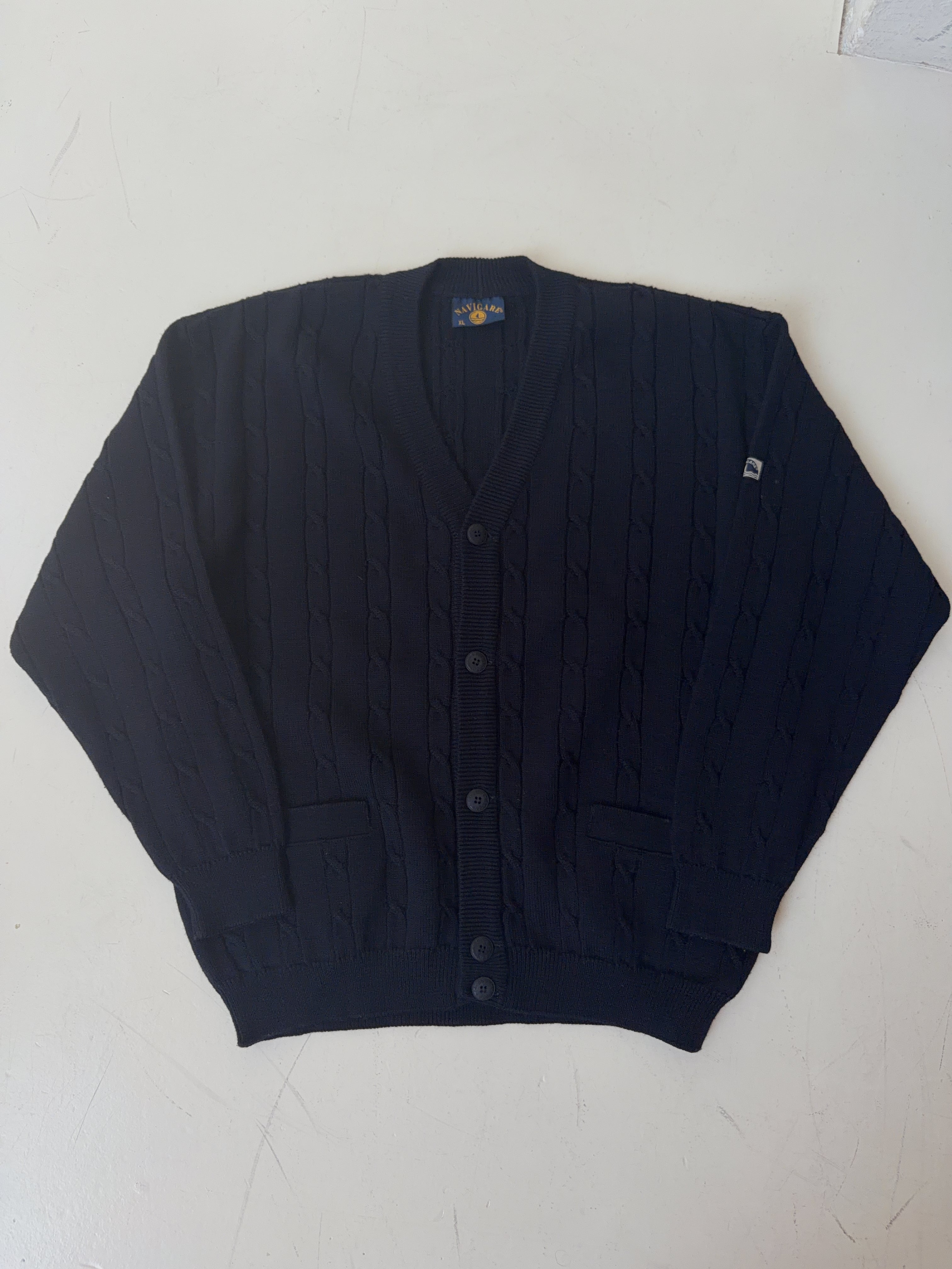 Vintage Navigare Knit Cardigan (XL)