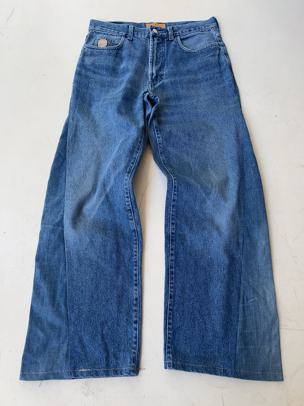 Vintage Trussardi Reworked Baggy Jeans (XL)