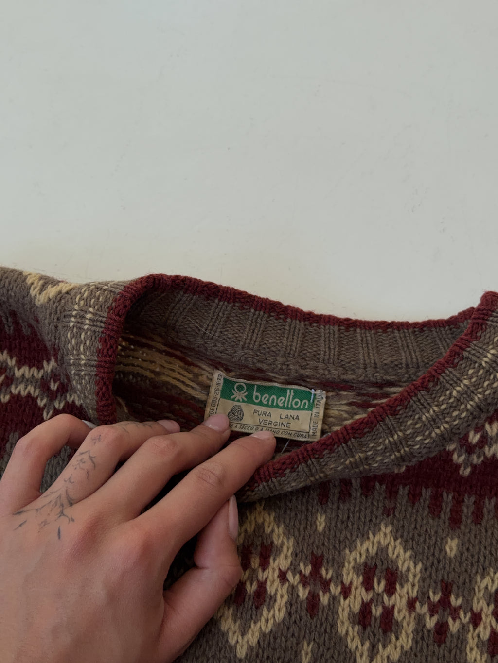 Vintage Benetton Knit Sweater (L)