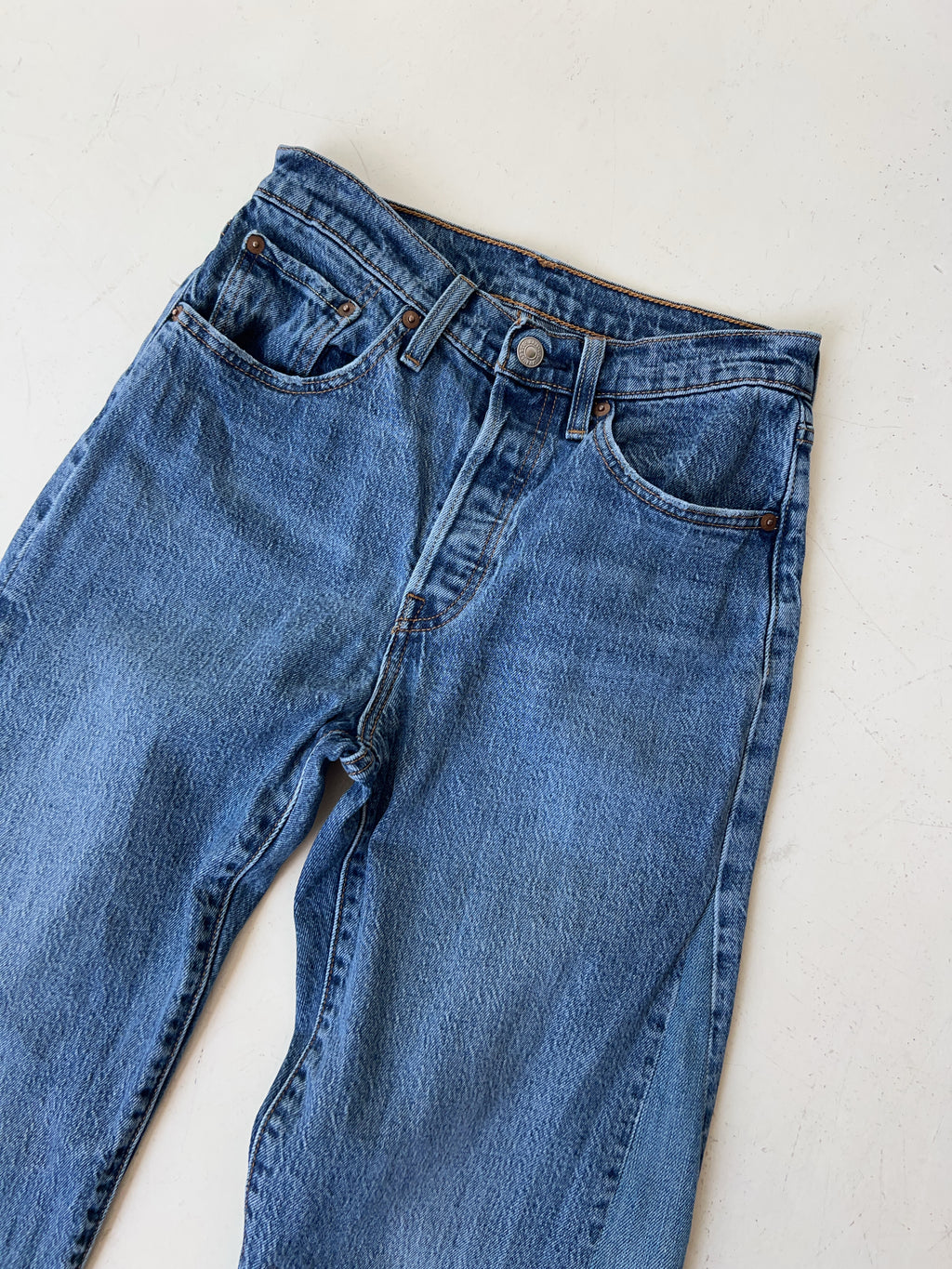 Vintage Levi's 501 Reworked High Waisted Jeans (S)