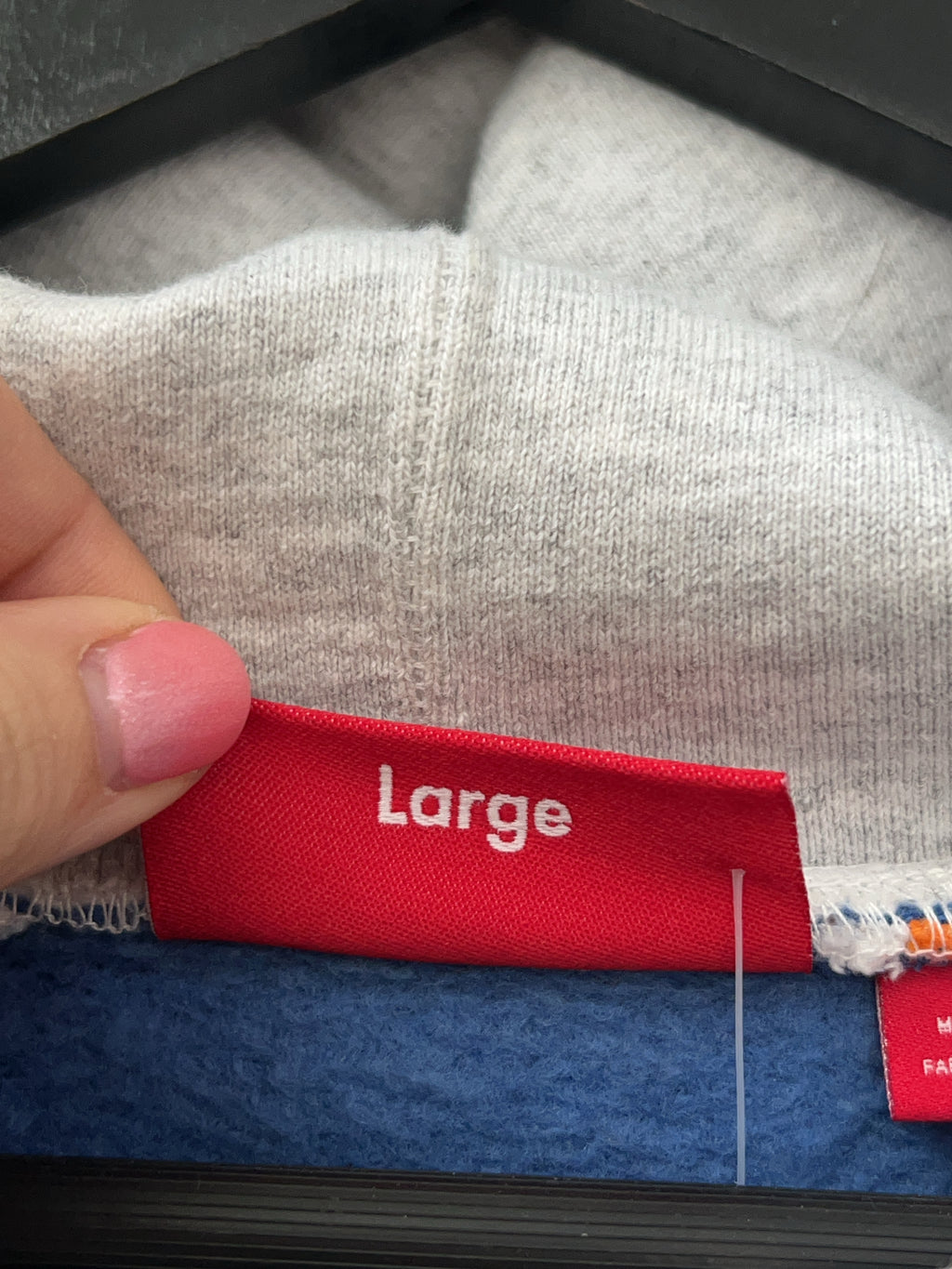 Supreme State Zip Up Hooded Sweatshirt Blau (L)