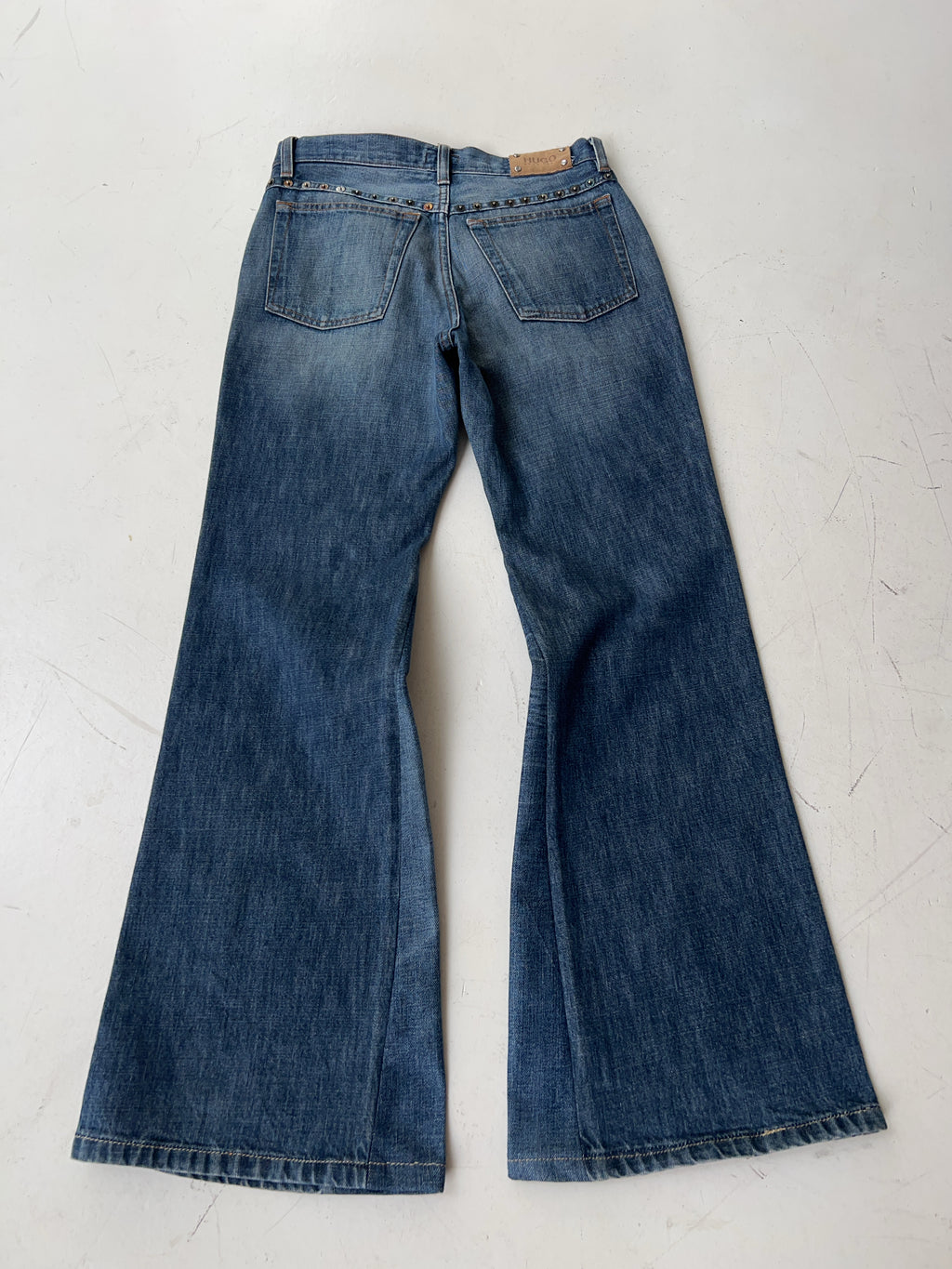 Vintage Hugo Boss High Waisted Reworked Jeans (M)
