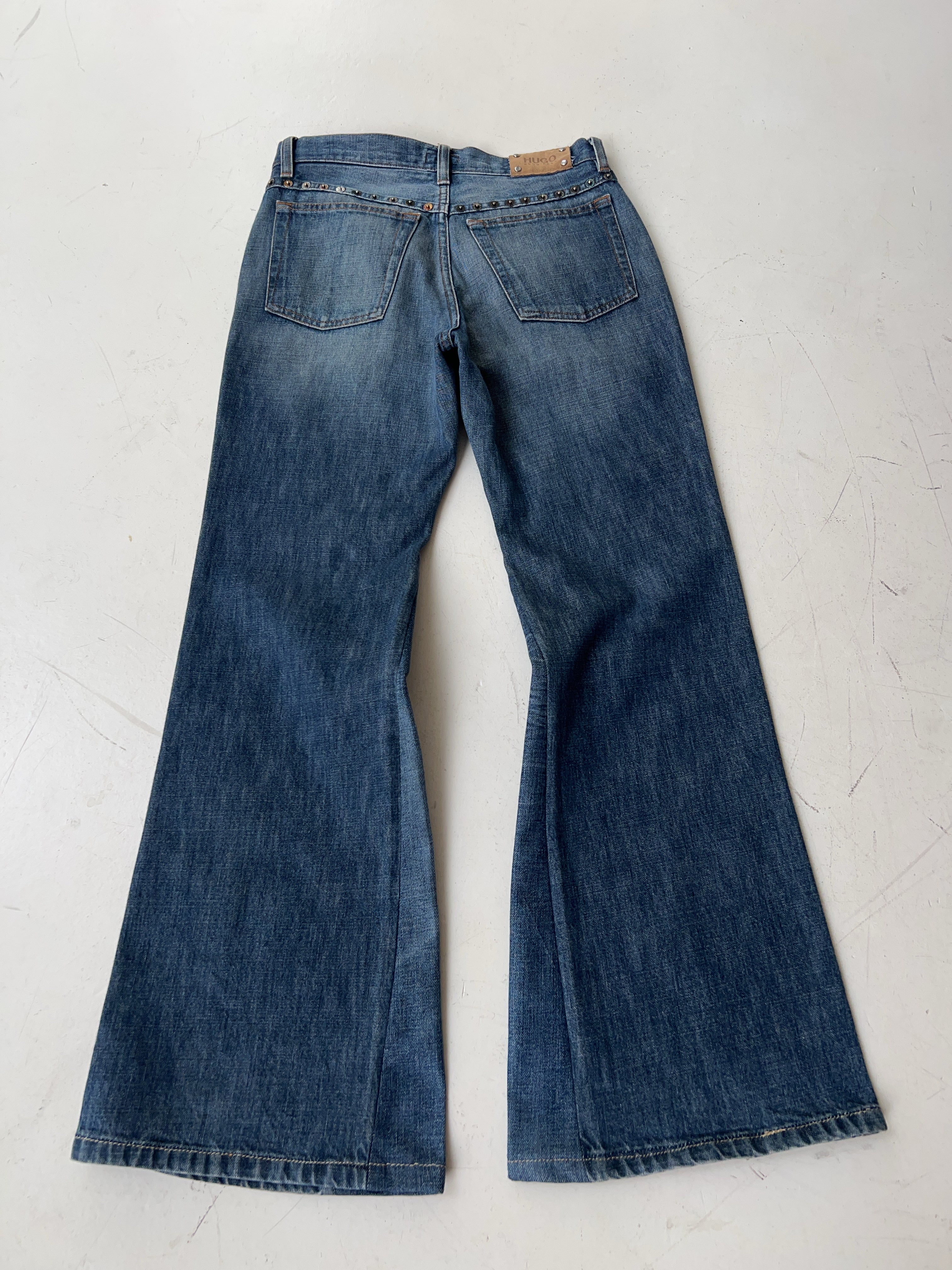 Vintage Hugo Boss High Waisted Reworked Jeans (M)