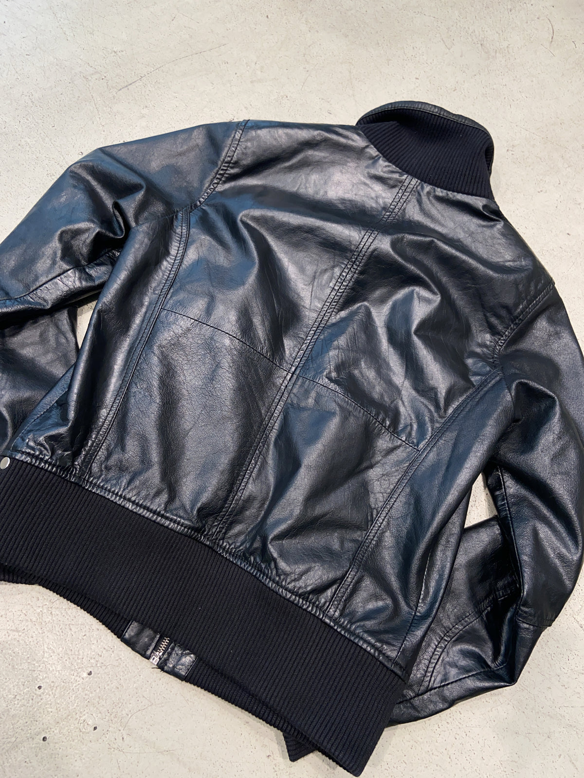 Vintage Bsk Leder Jacke (L)