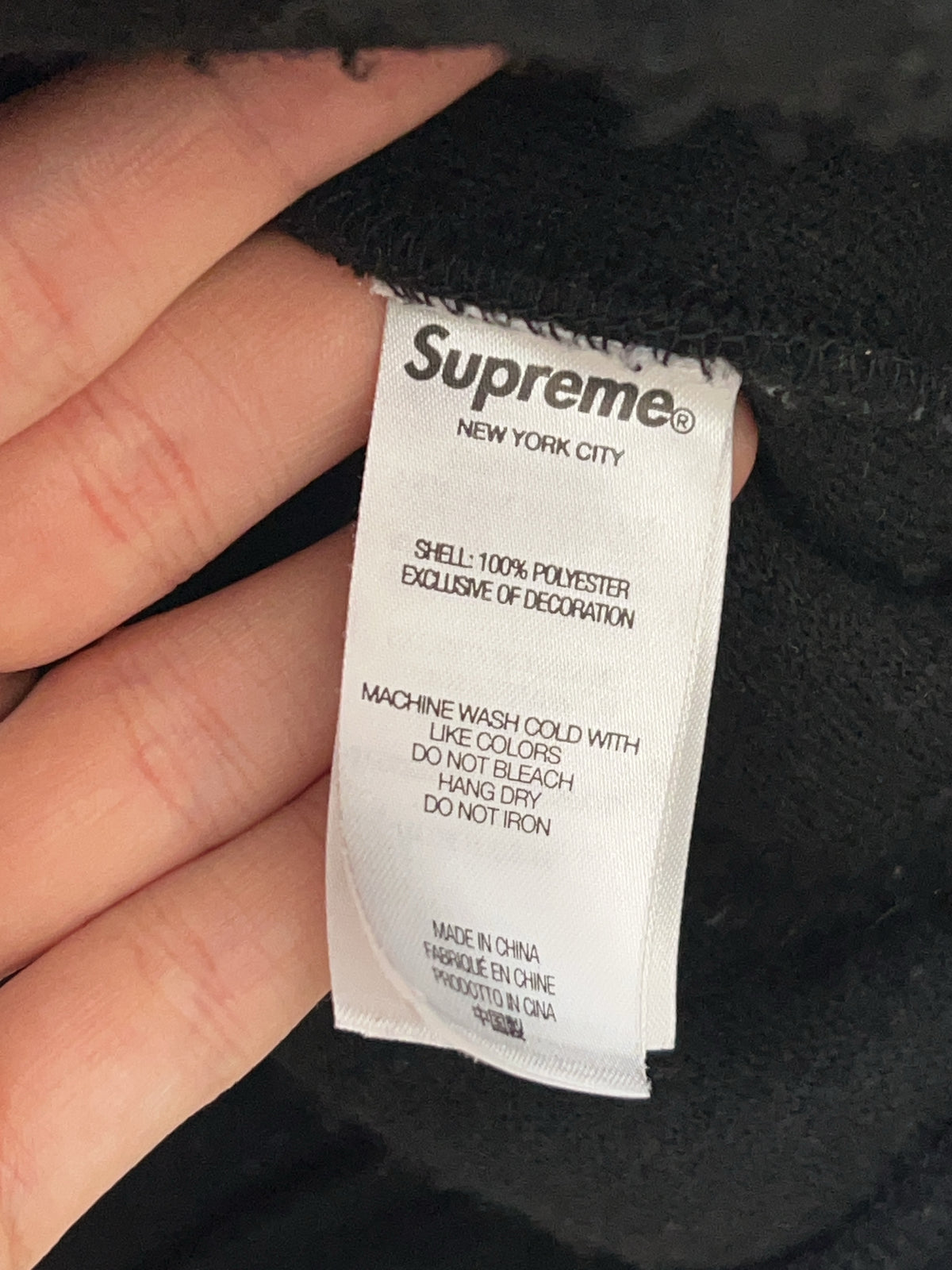 Supreme Arc Half Zip Fleece Sweater black (L) Schwarzer Fleece Pullover von Supreme Unisex 
