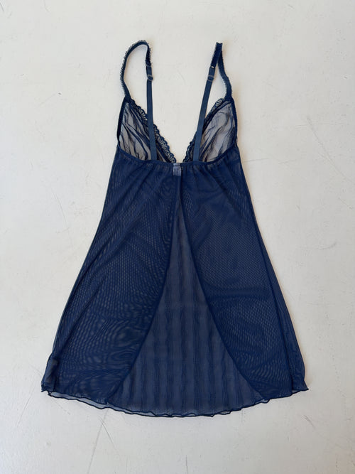 Vintage Blue Mesh Top (M)