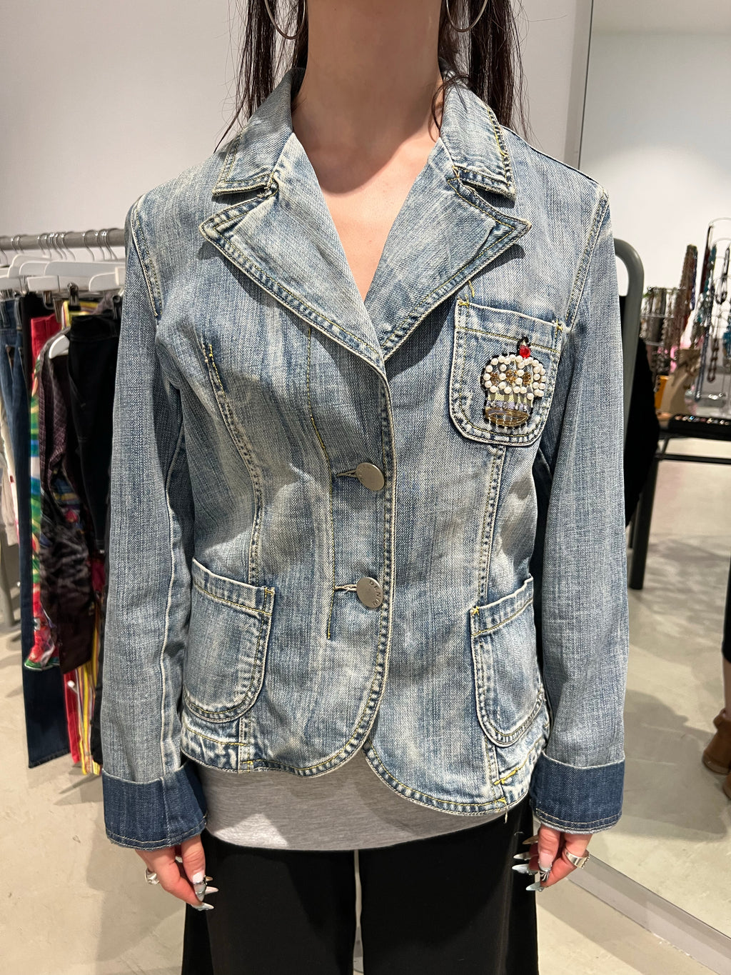 Vintage Denim Jacke (M)