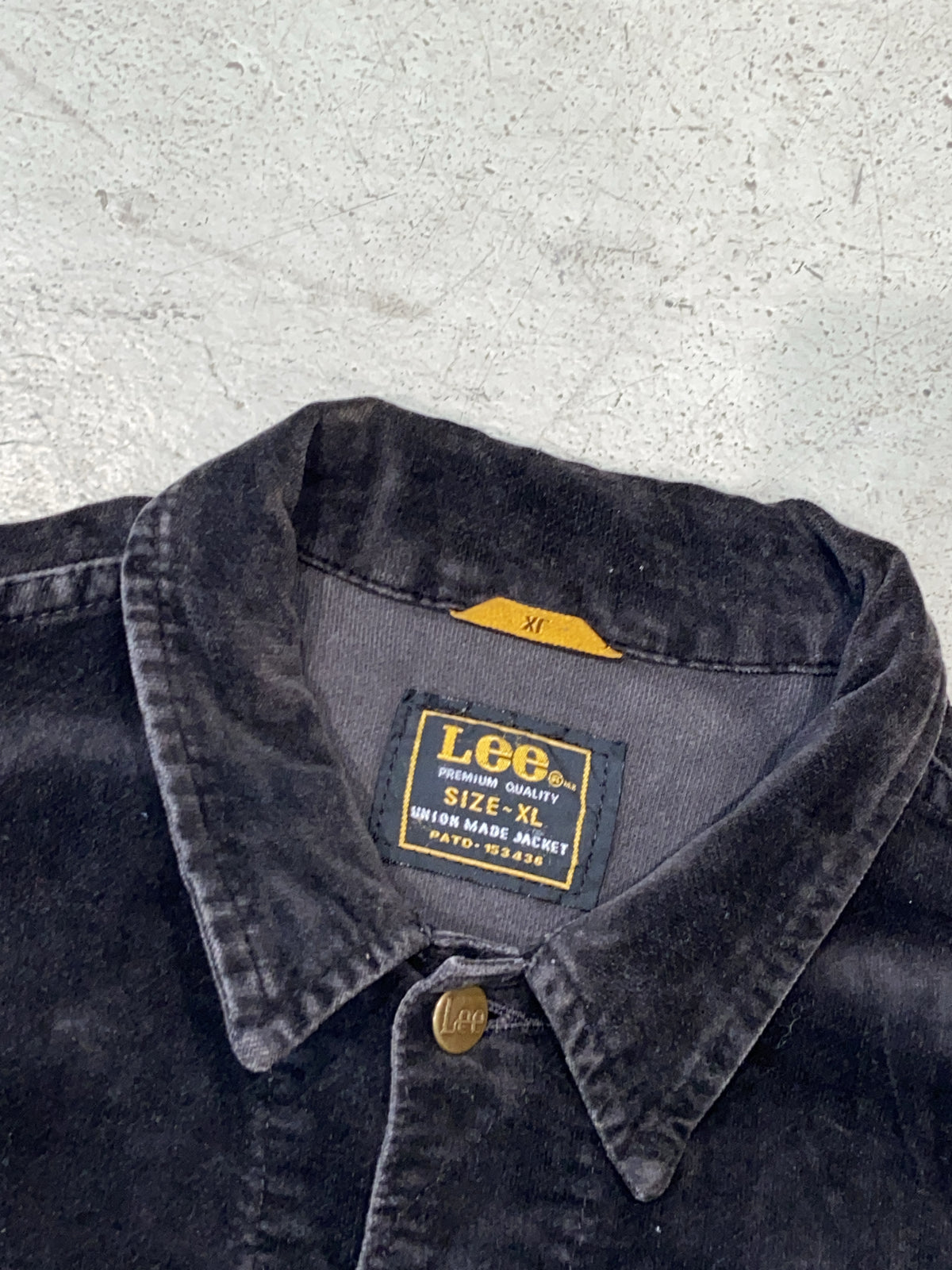Vintage Lee Black Velvet Jacket (XL)