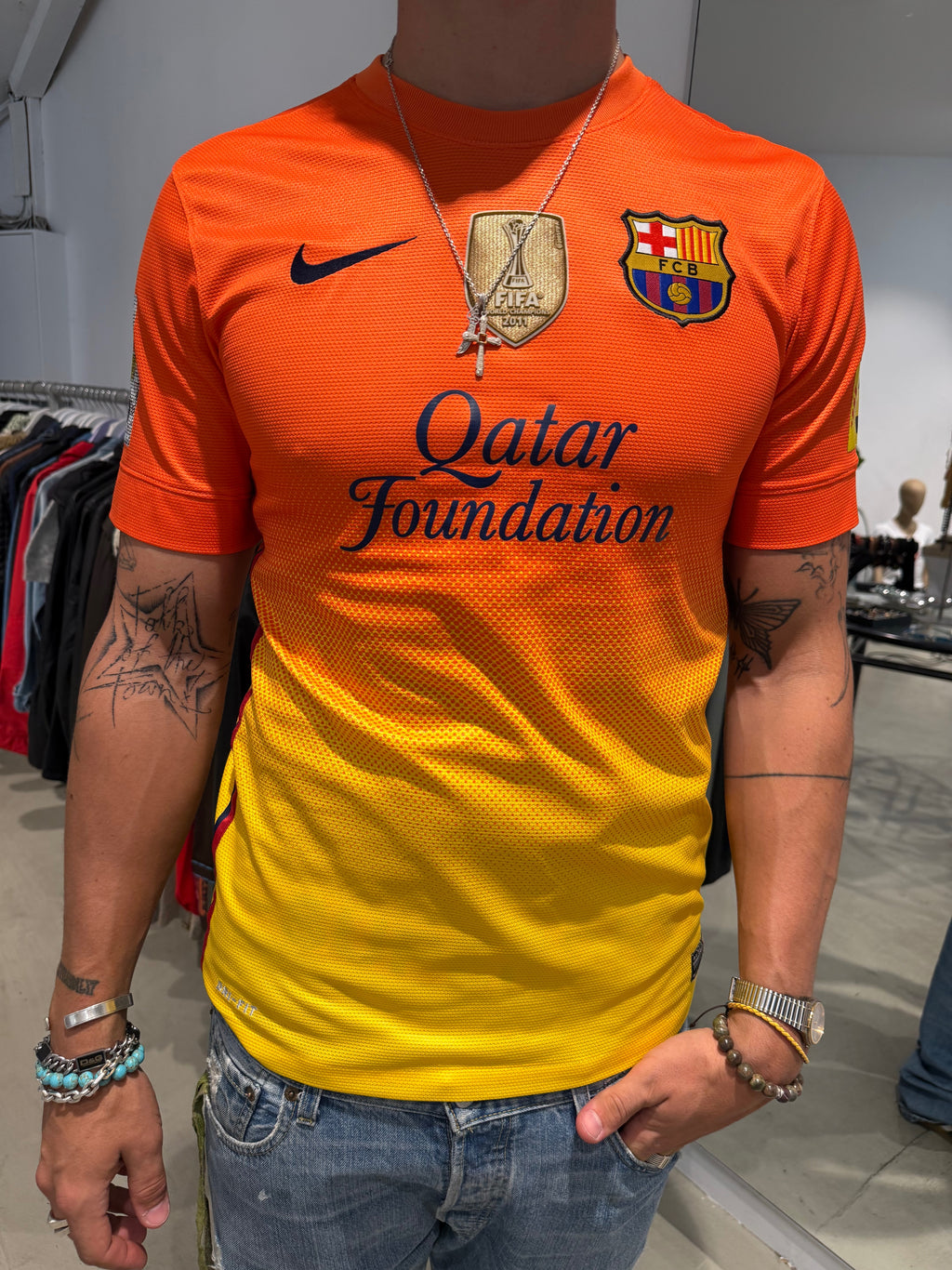 Vintage Nike FC Barcelona 2012/13 Messi Away Jersey (S)
