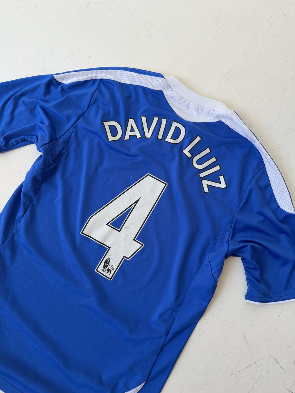 Vintage Adidas Chelsea 2011/12 David Luiz Home Jersey (S)
