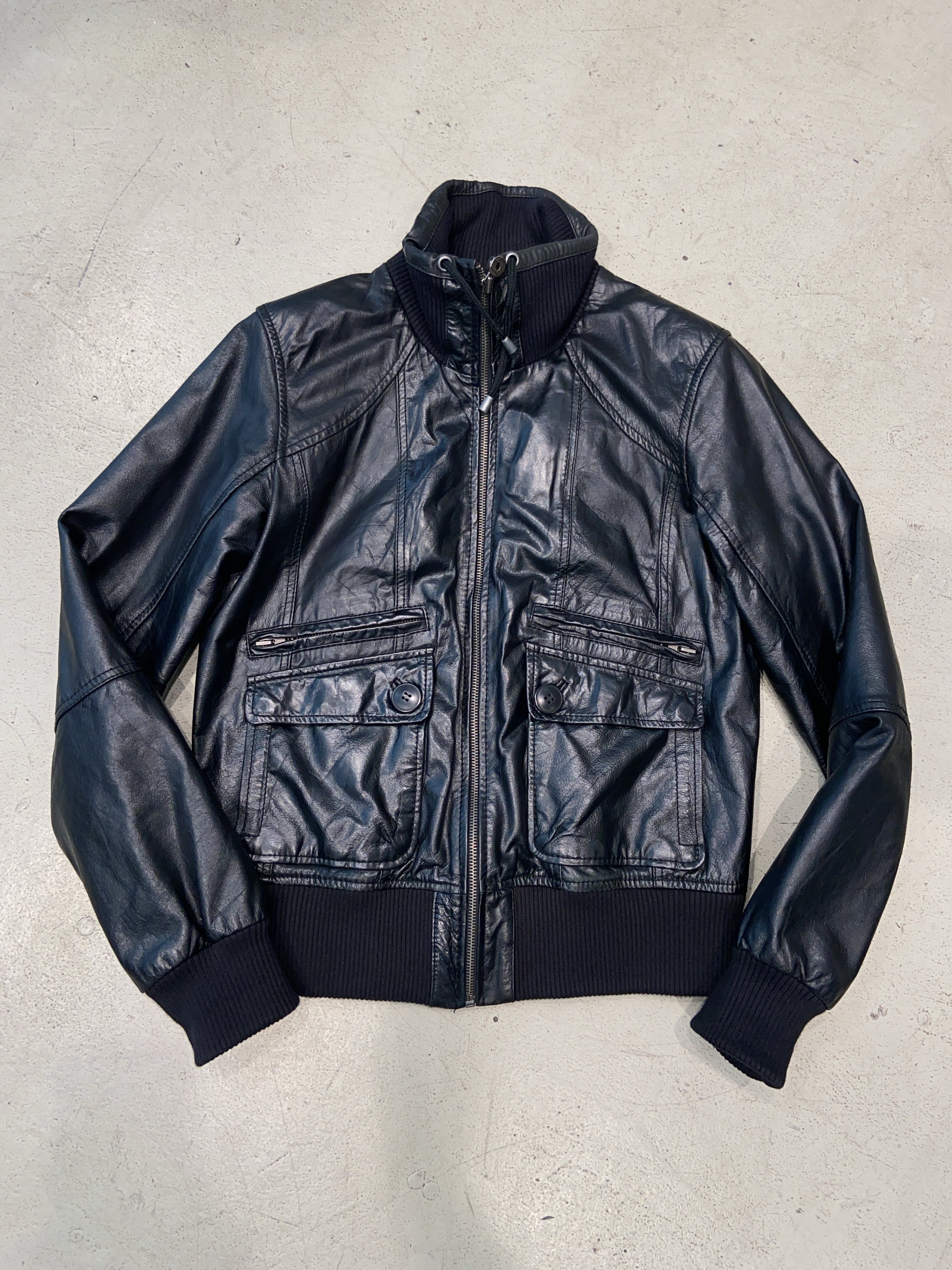 Vintage Bsk Leder Jacke (L)