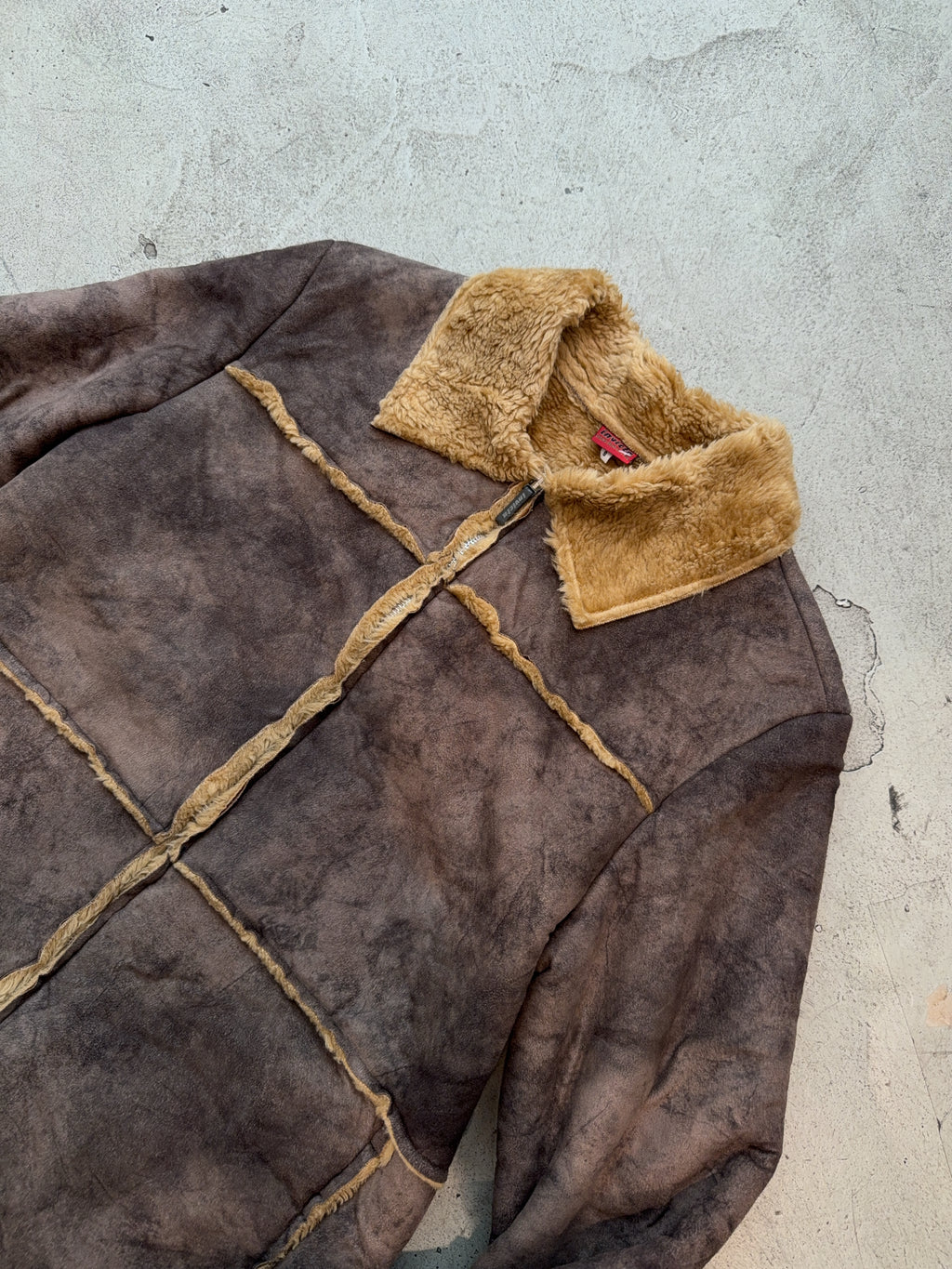 Vintage Invicta Faux Wildleder Jacke (S)