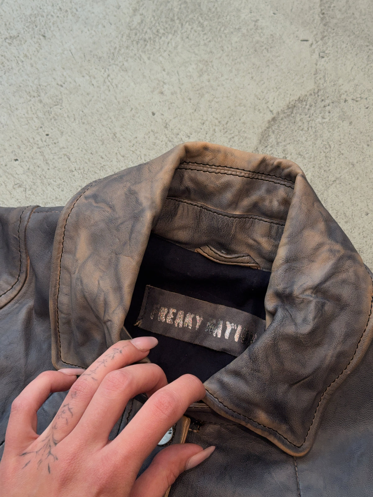 Vintage Merry Manni Leder Jacke (S)