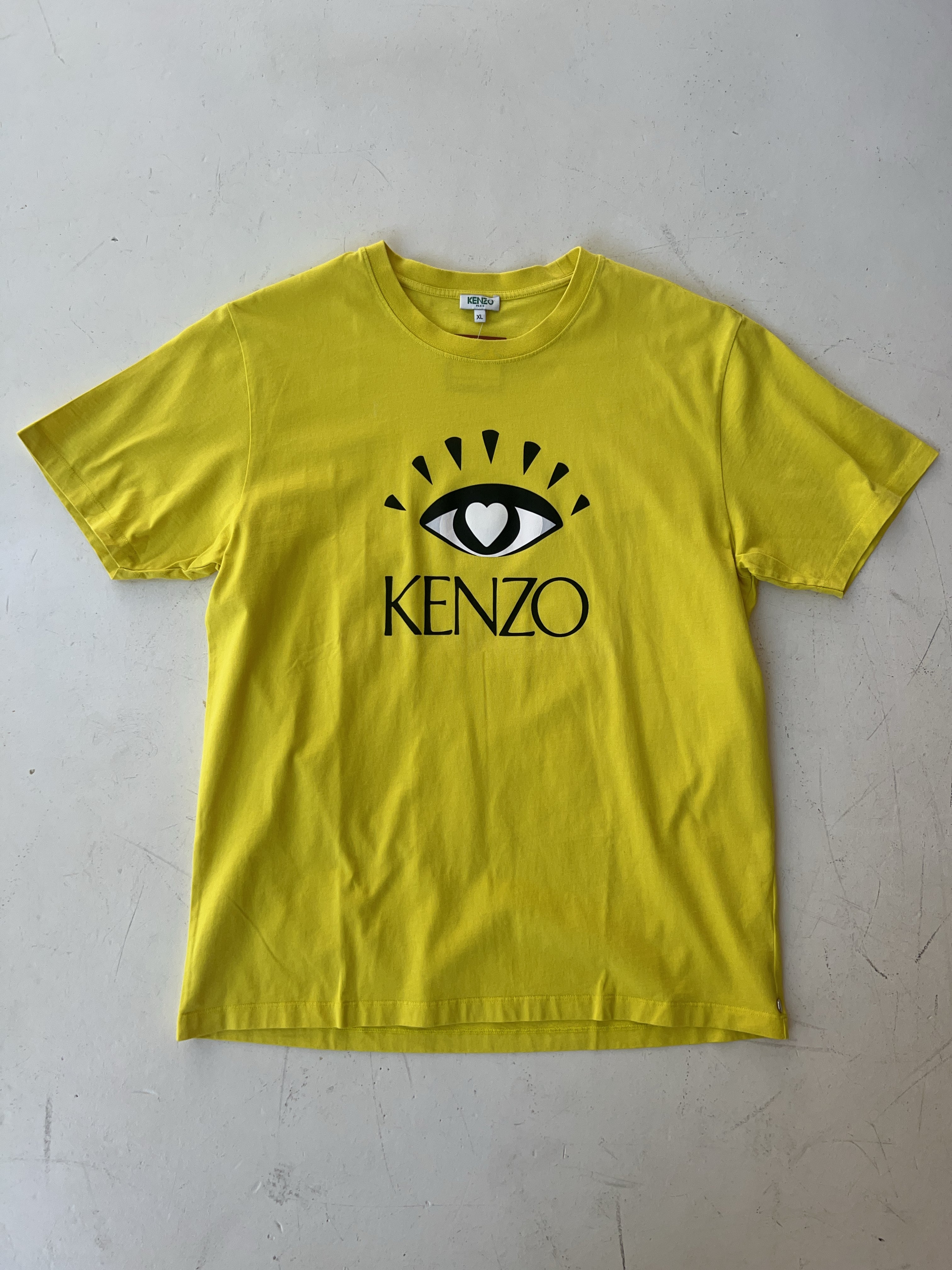 Vintage Kenzo Yellow T-Shirt (XL)