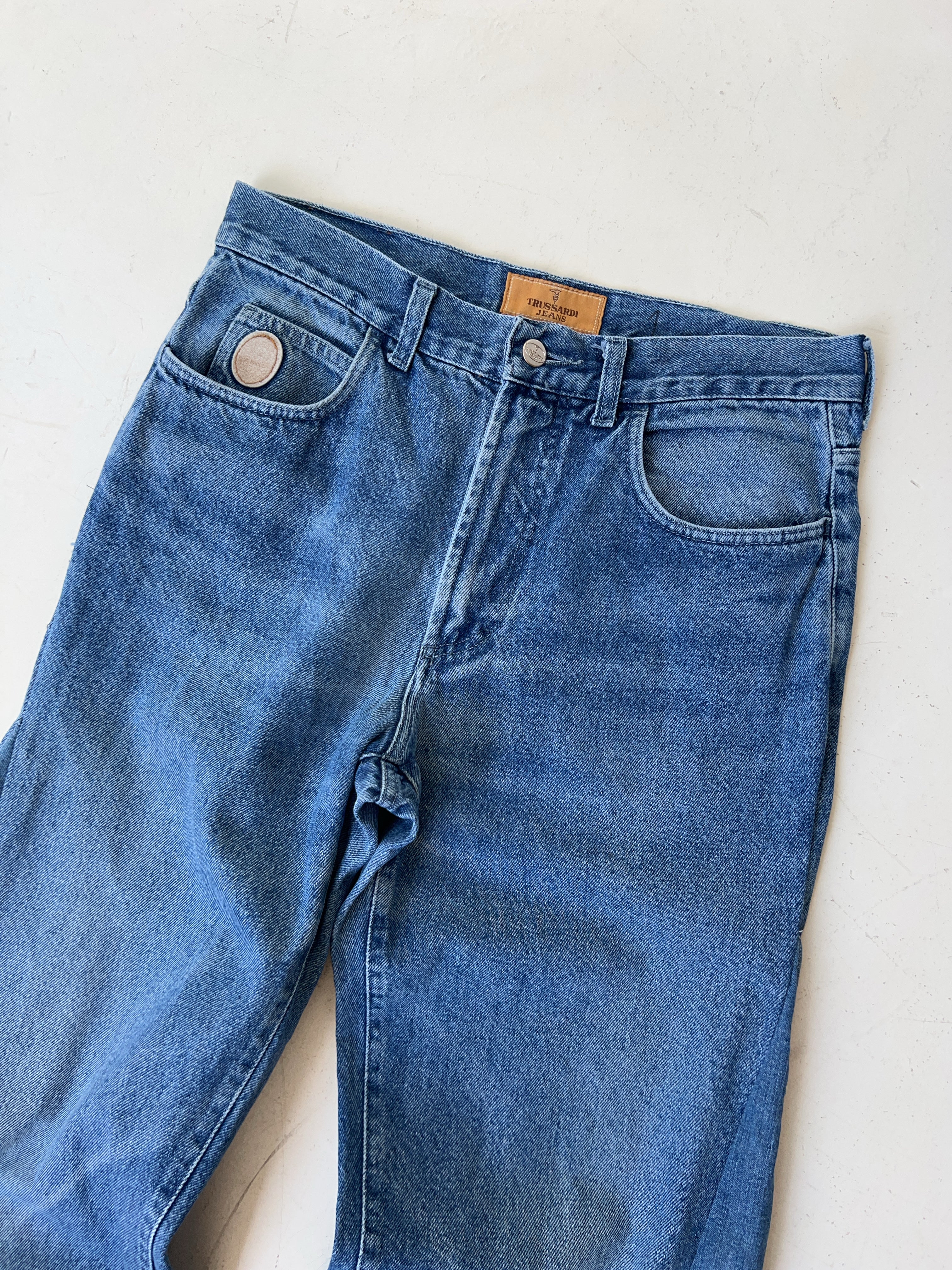 Vintage Trussardi Reworked Baggy Jeans (XL)