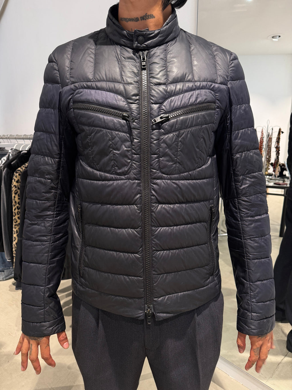 Vintage Fay Black Quilted Jacket (M)