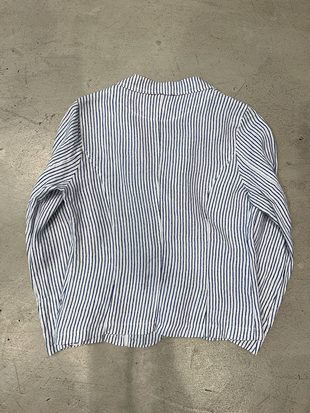 Vintage Striped Blazer für Damen. Y2K Second Hand 2000s Fashion.