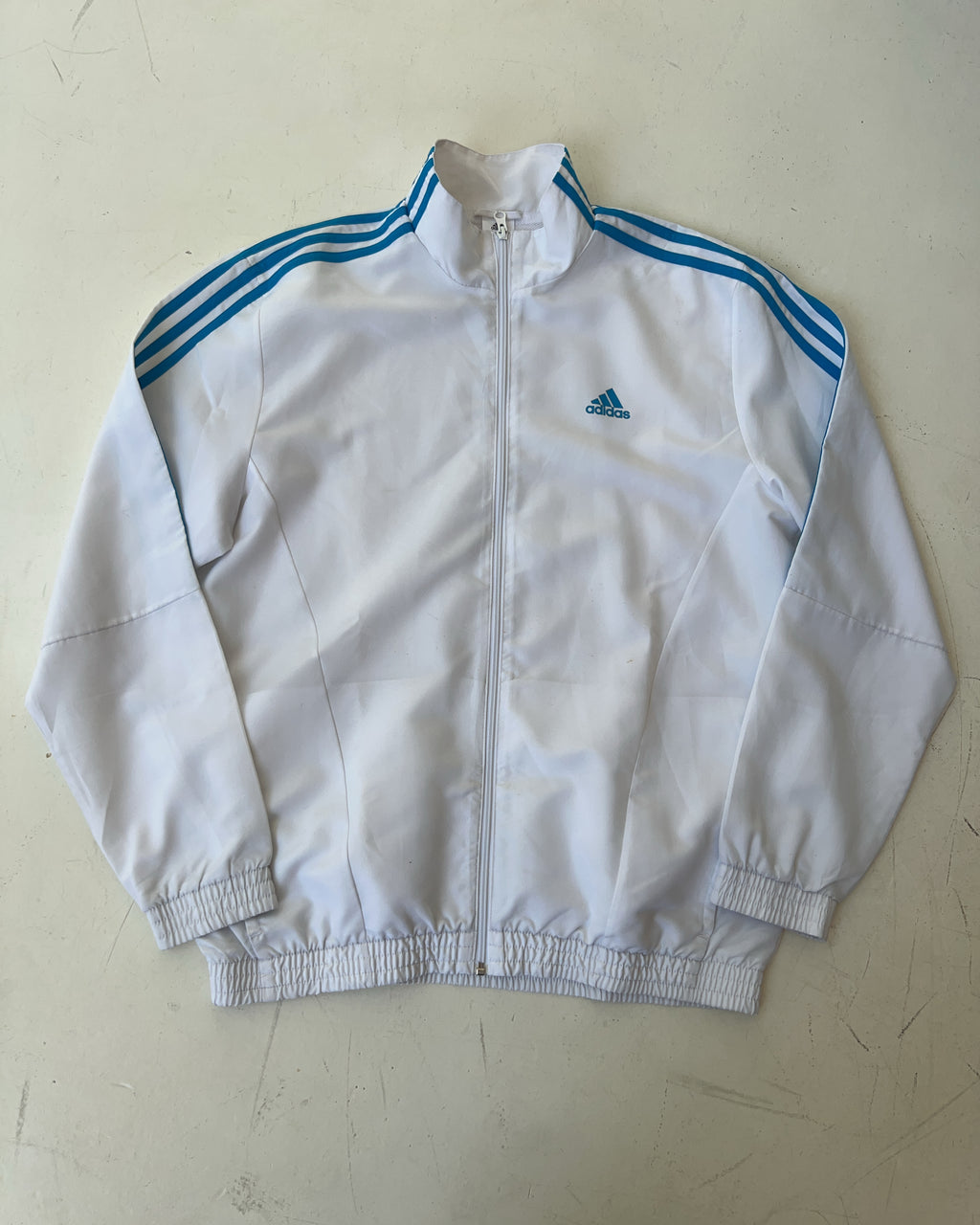 Vintage Adidas Weiße Jacke (XL)
