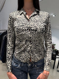 Vintage Denny Rose Leopard Shirt (S)