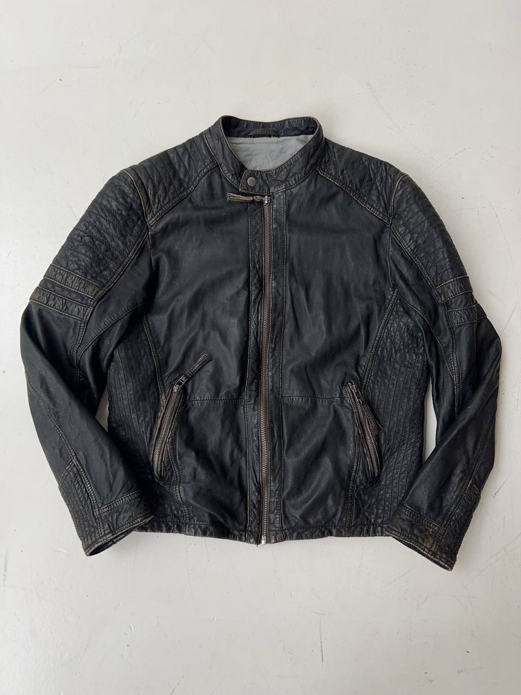 Vintage Trapper Leather Jacket (M)