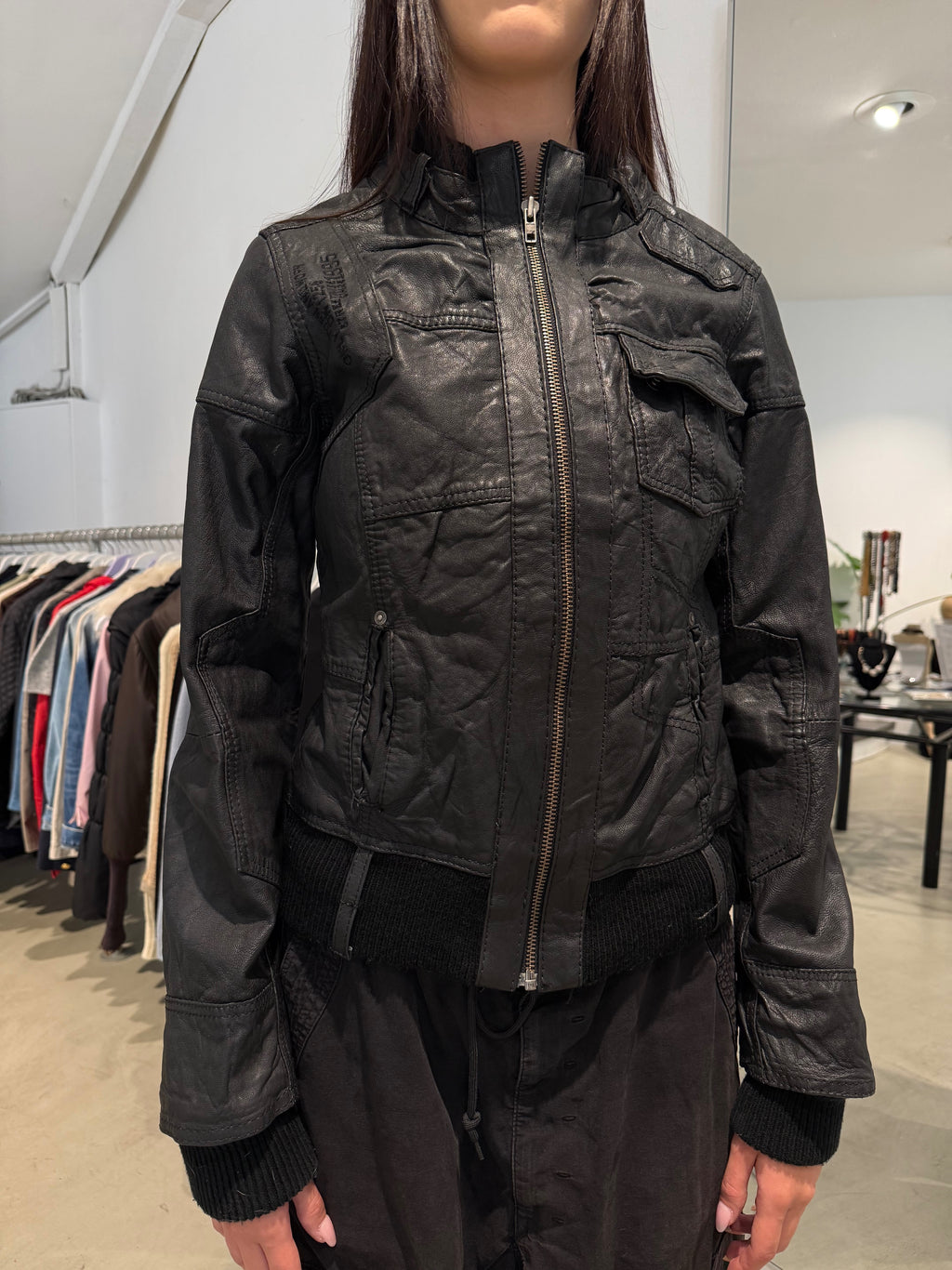 Vintage Only Leder Jacke (S)