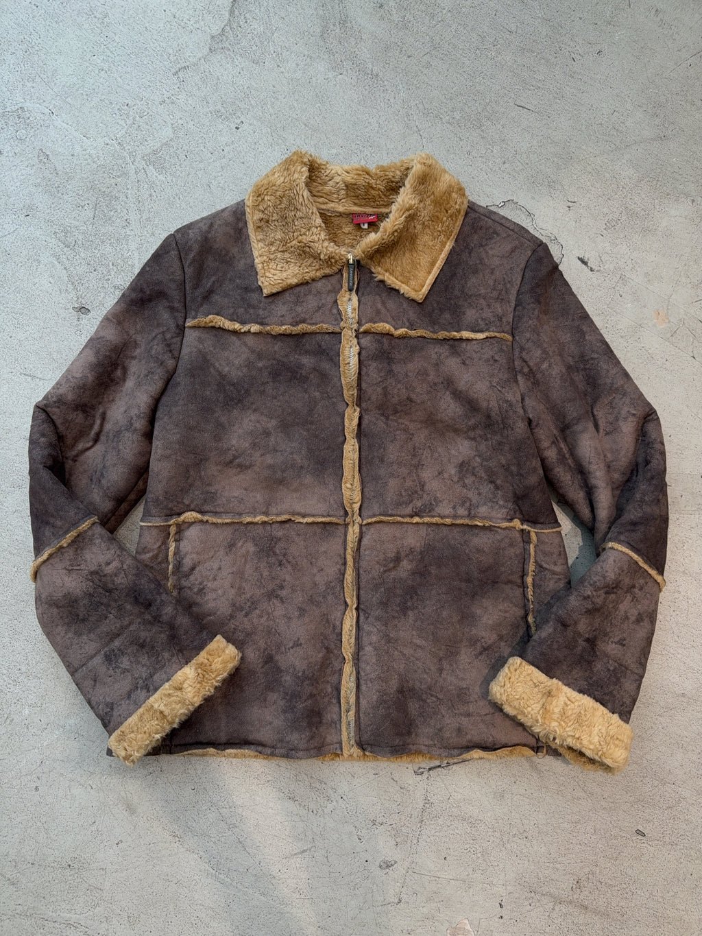 Vintage Invicta Faux Wildleder Jacke (S)