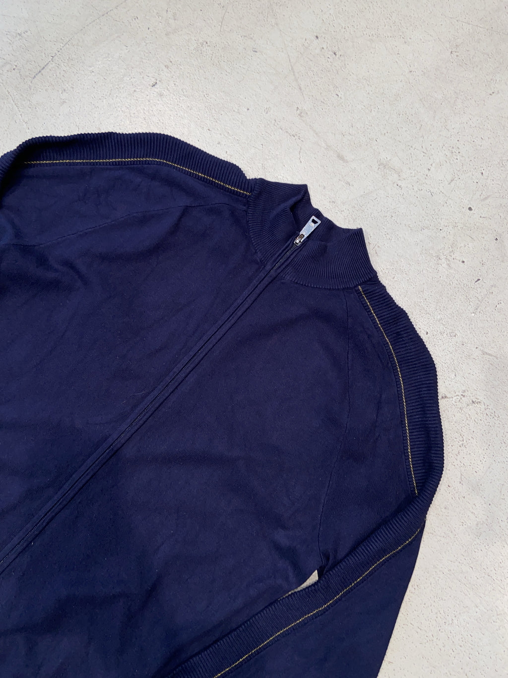 Vintage Armani Jeans Knit Zipper (M)