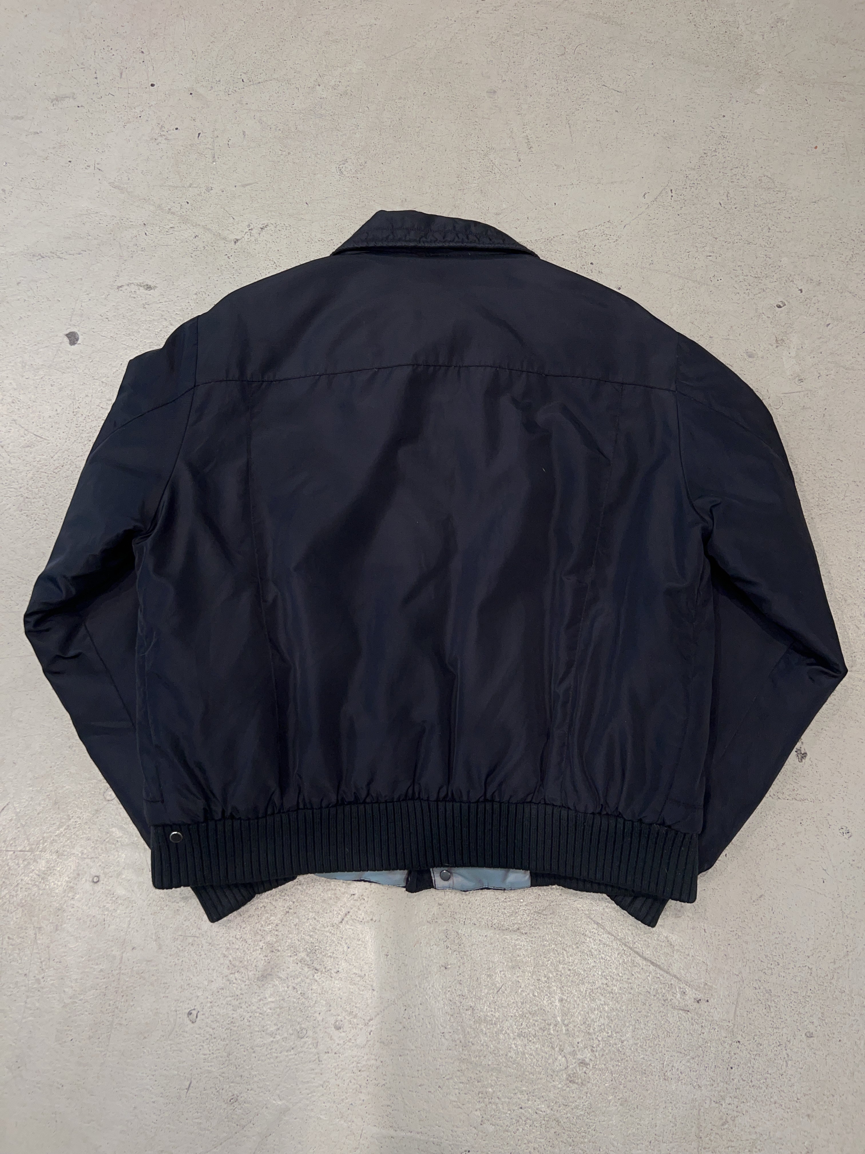 Vintage Trussardi Black Bomber Jacket (XL)