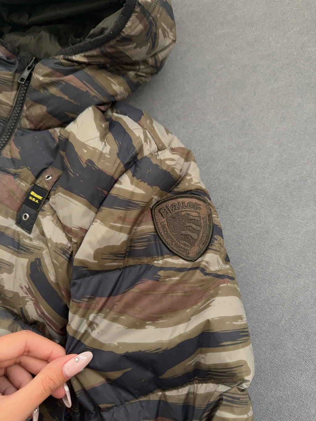 Vintage Blauer Jacke (M)