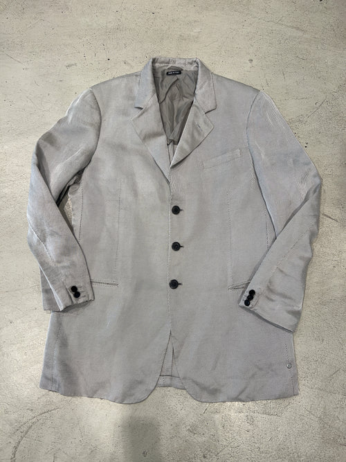Vintage Grey Blazer für Herren. Y2K Second Hand 2000s Fashion.