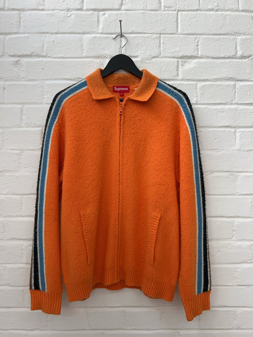 Supreme Mohair Zip Up Jacke Orange (M)