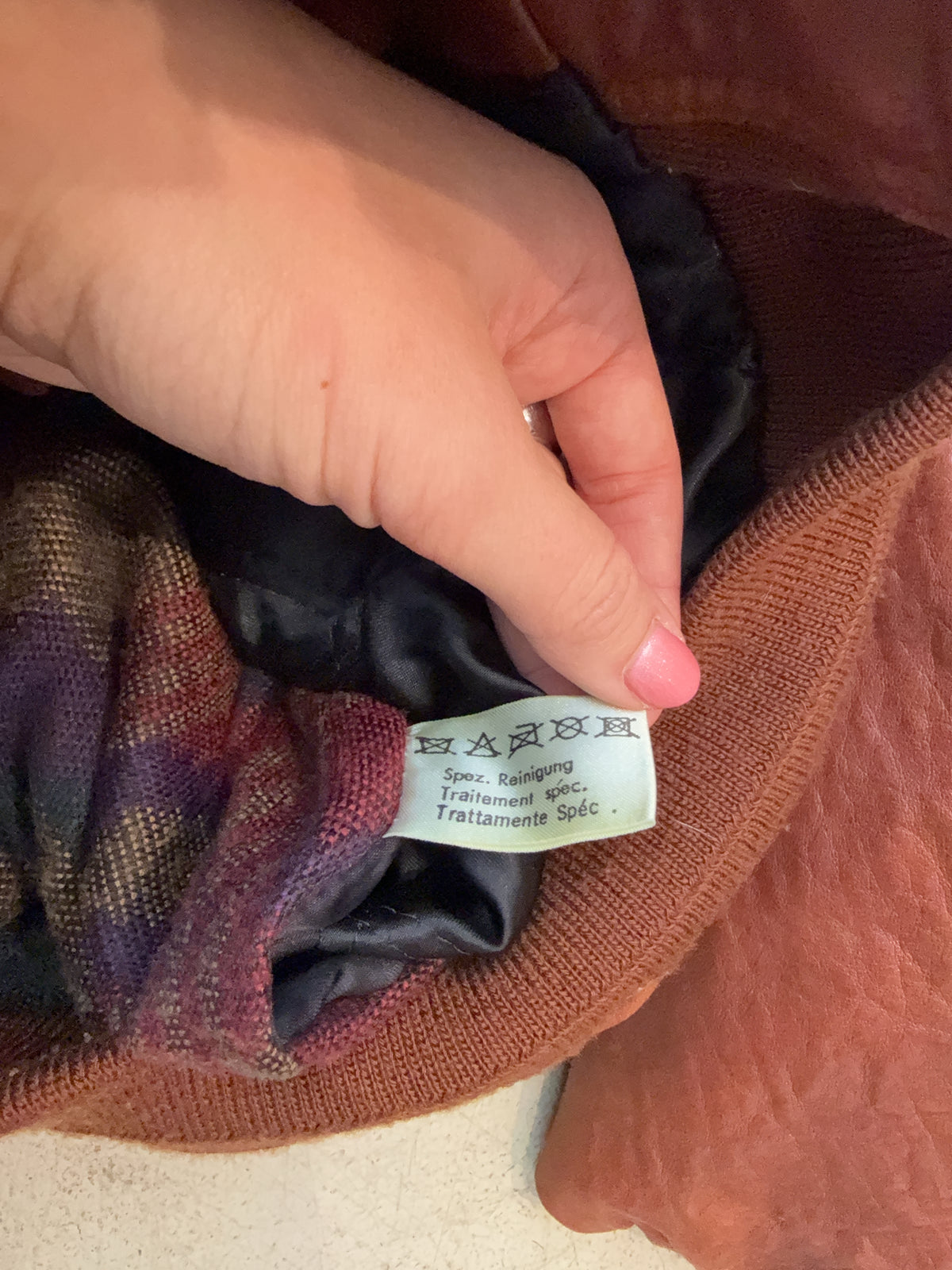 Vintage Leder Jacke (L)