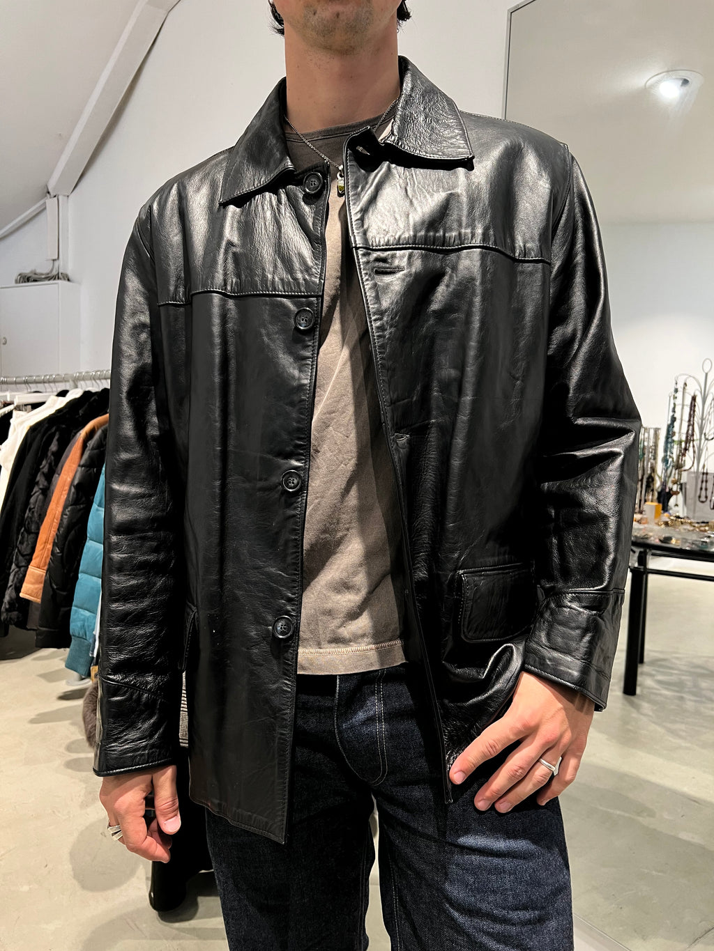Vintage Outfit Wear Lederjacke (L)